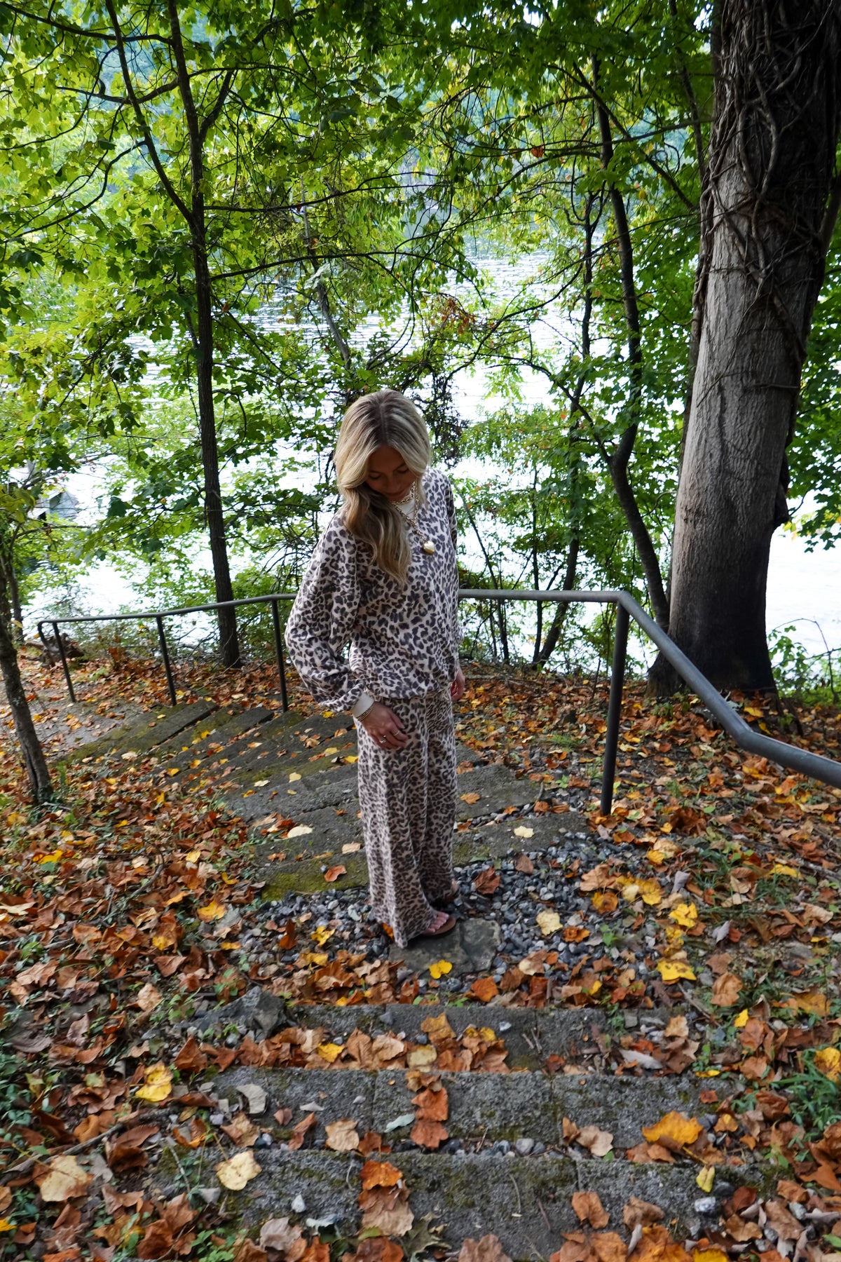 Leah Leopard Crewneck