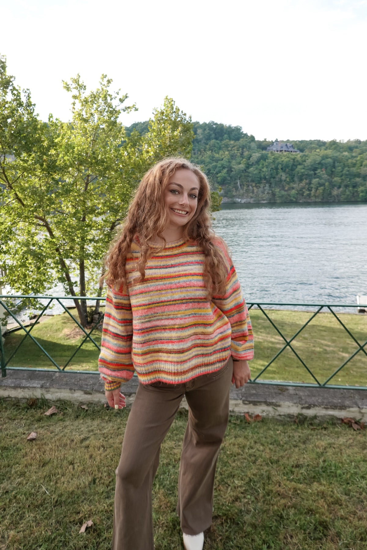Sunrise Cotton Candy Stripe Sweater