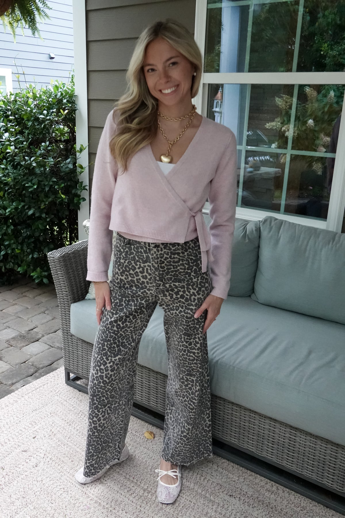 Zoe Leopard Wide Leg Pants