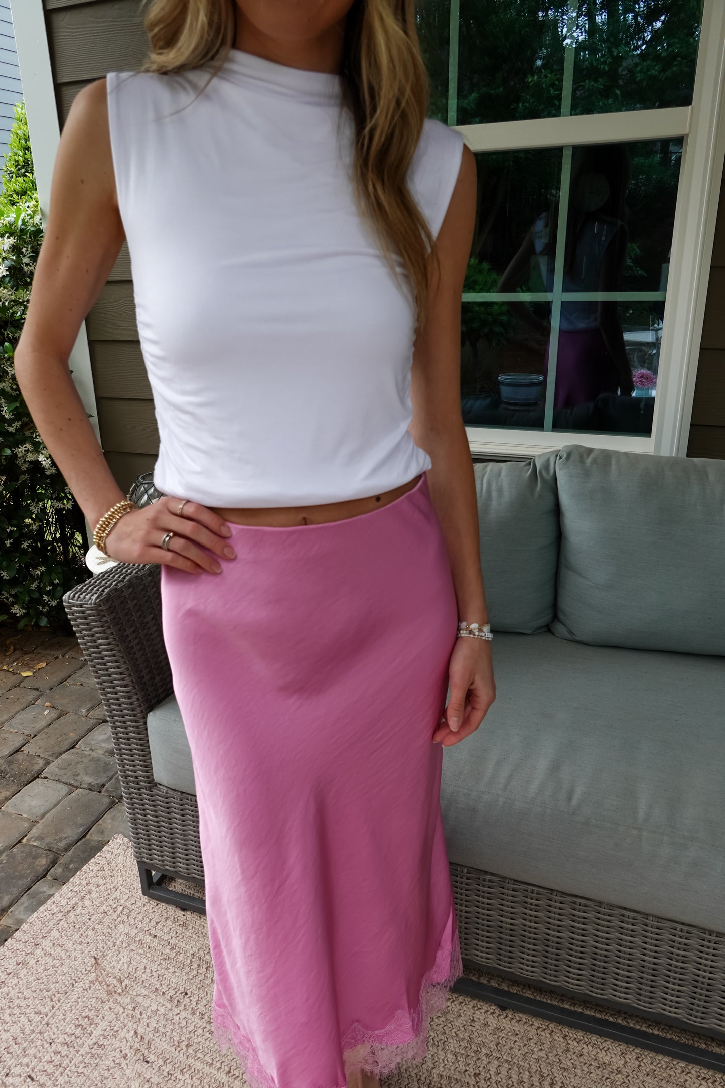 Layne Lace Midi Skirt