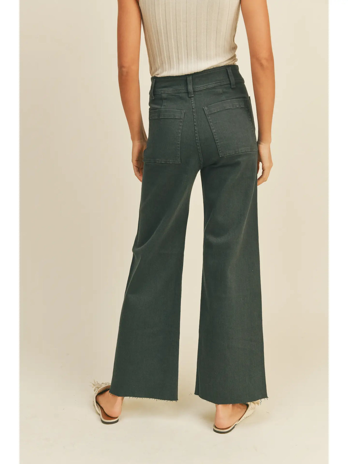 Zoe Straight Wide Leg Pants