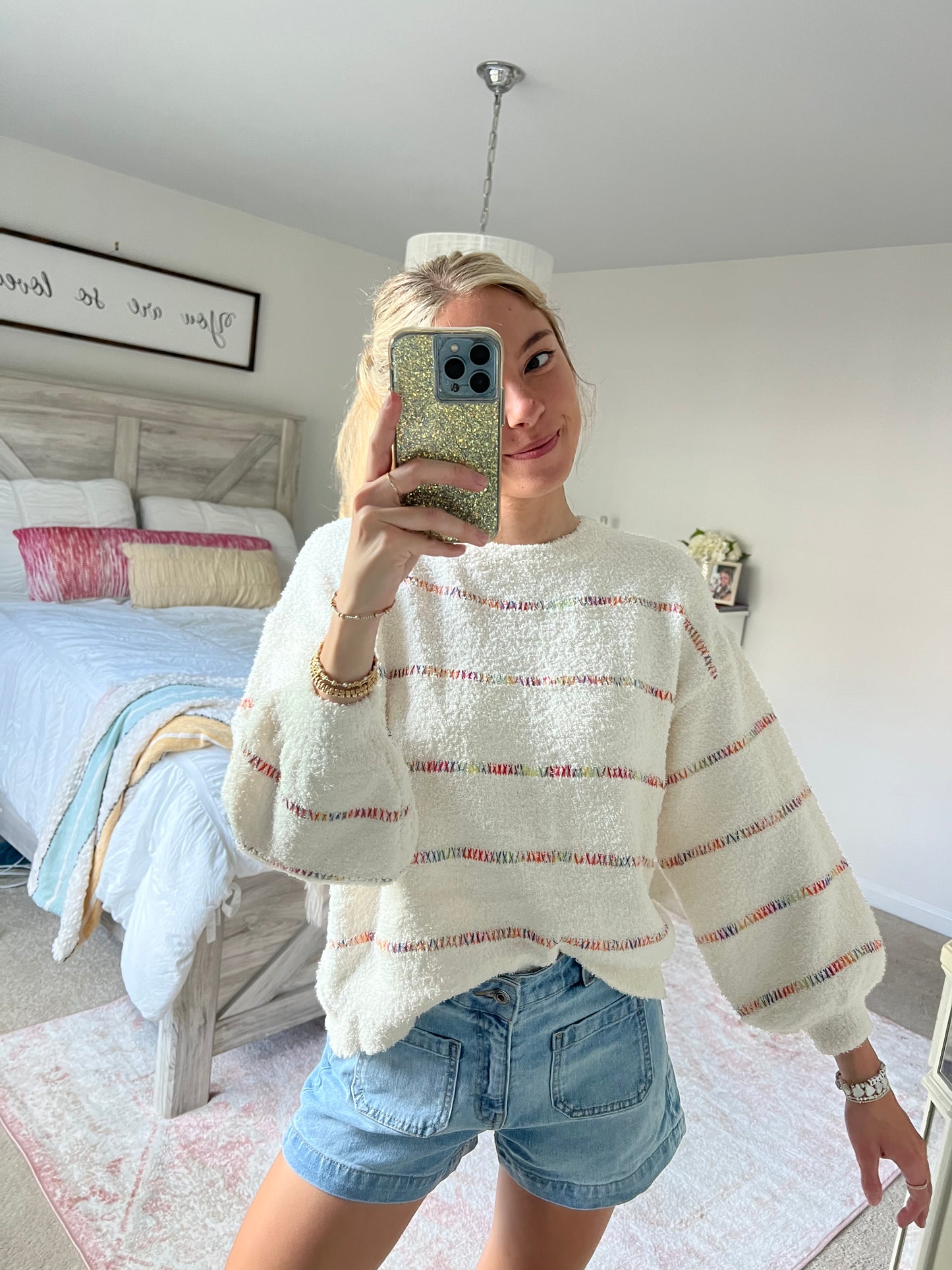 Joyful Fuzzy Sweater