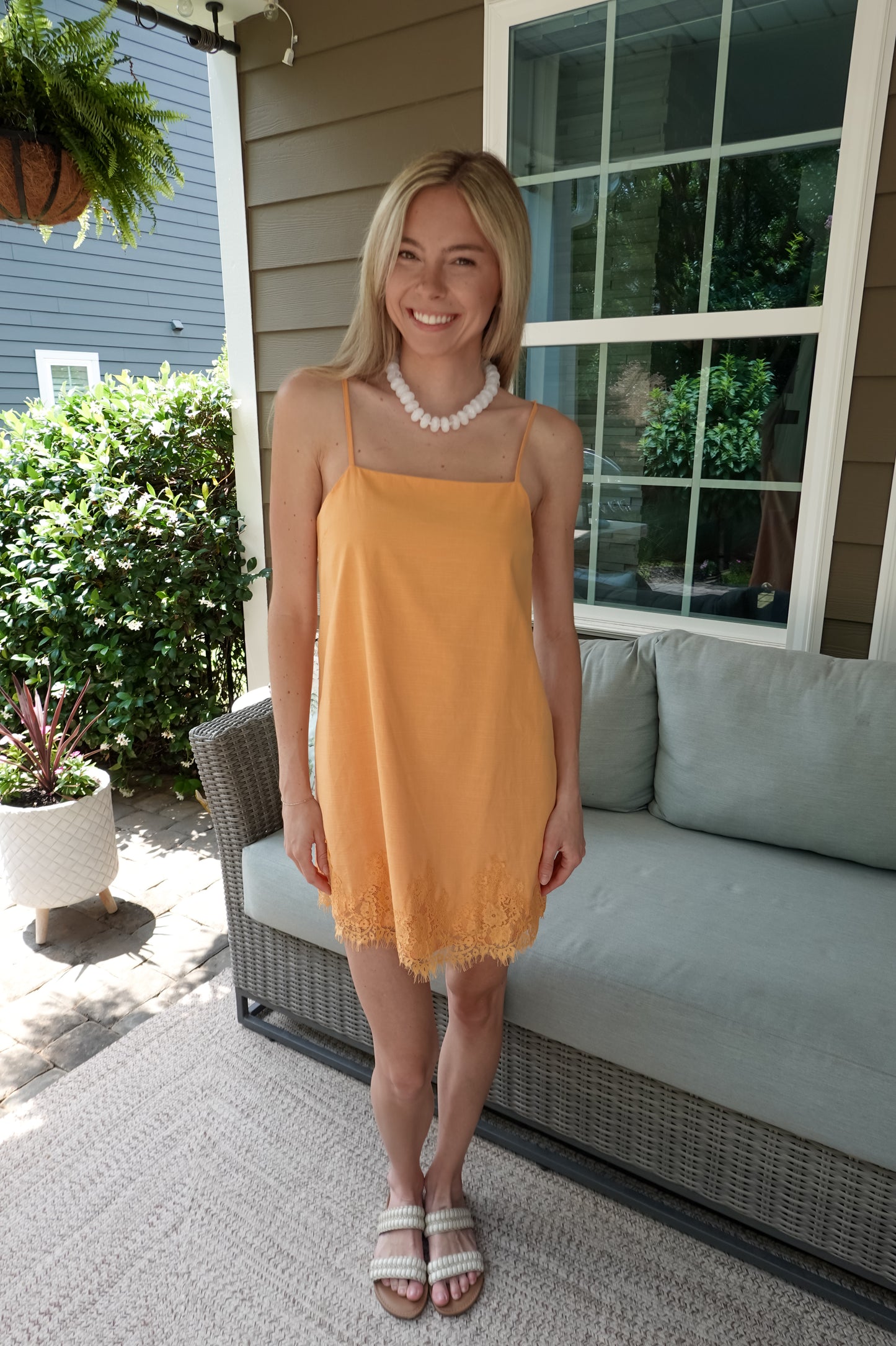 Lace Mini Shift Dress