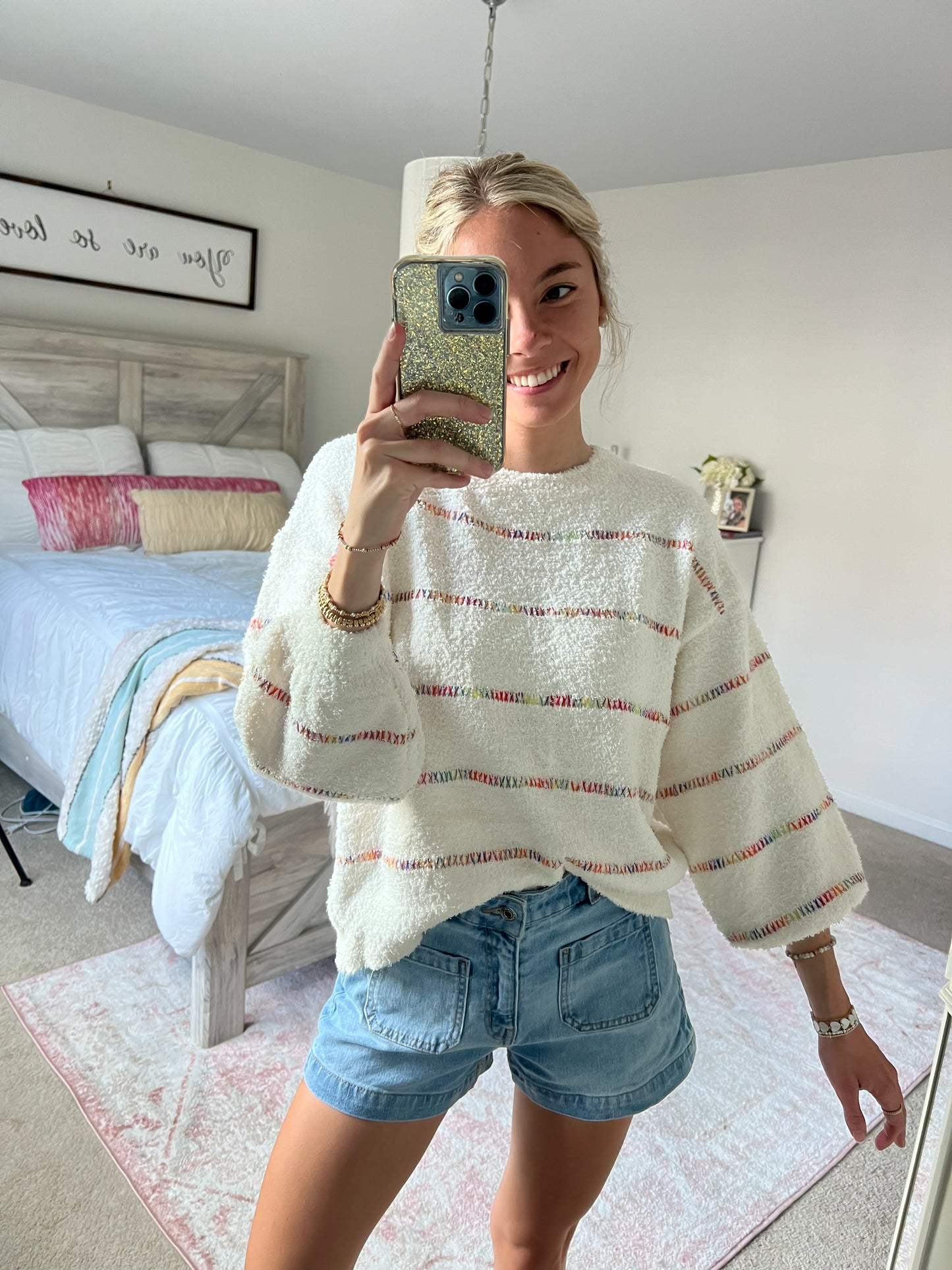 Joyful Fuzzy Sweater