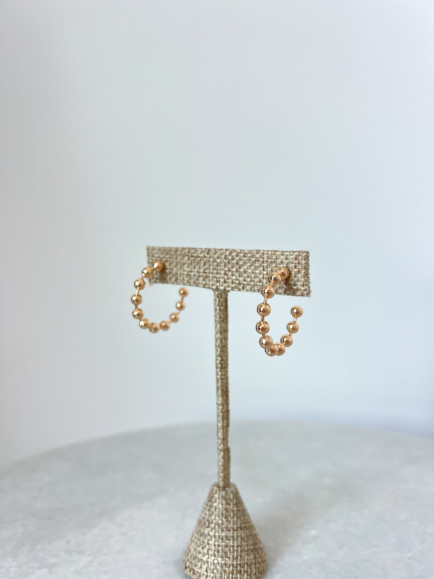 Beaded Hoop Earrings