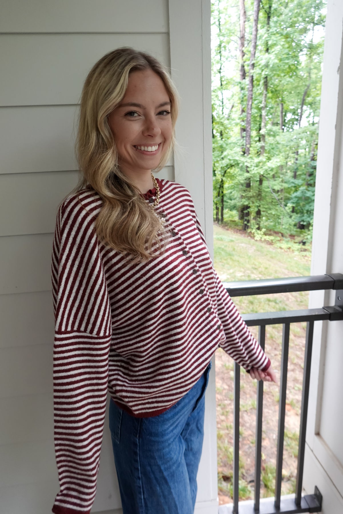 Demi Striped Cardigan