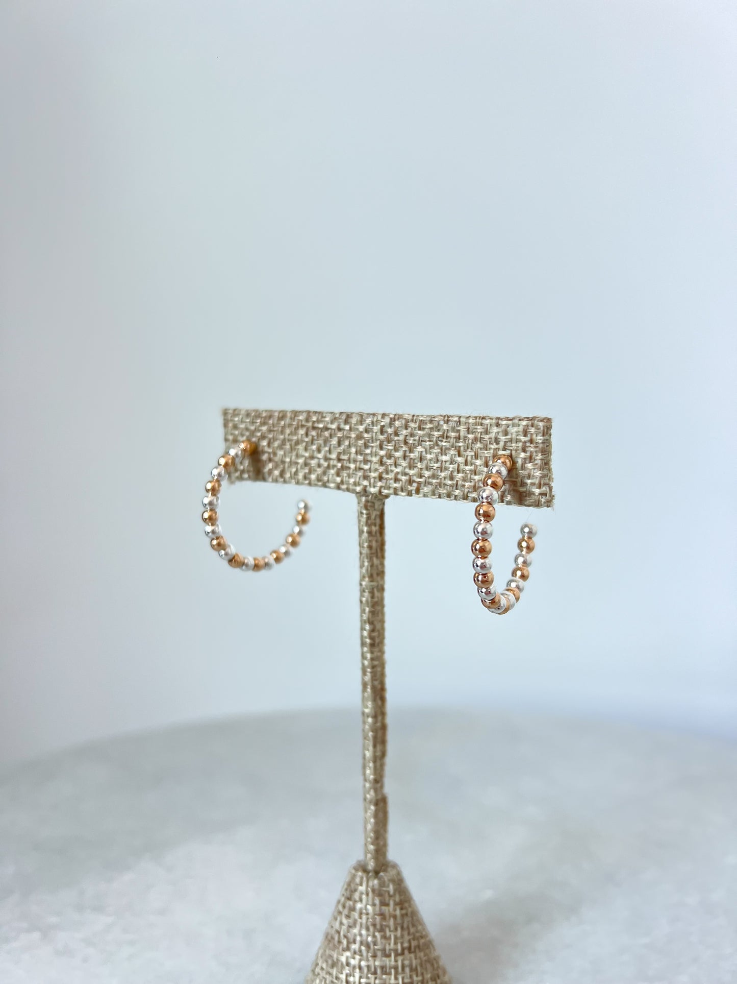 Beaded Hoop Earrings
