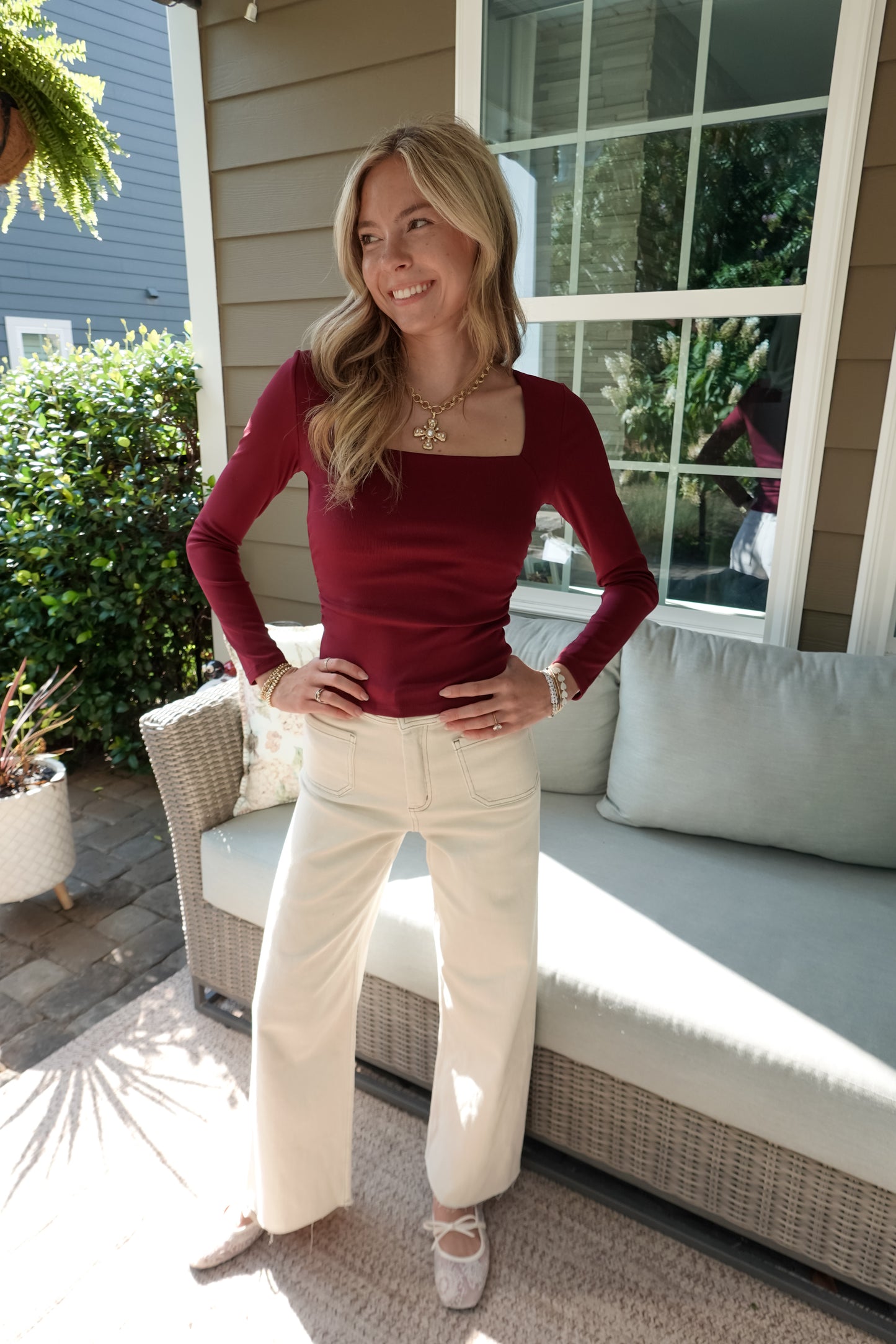 Amelia Square Neck Top