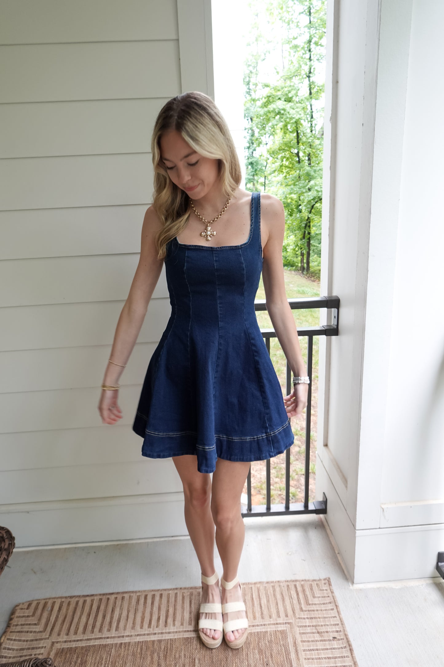 Carrie Denim Mini Dress
