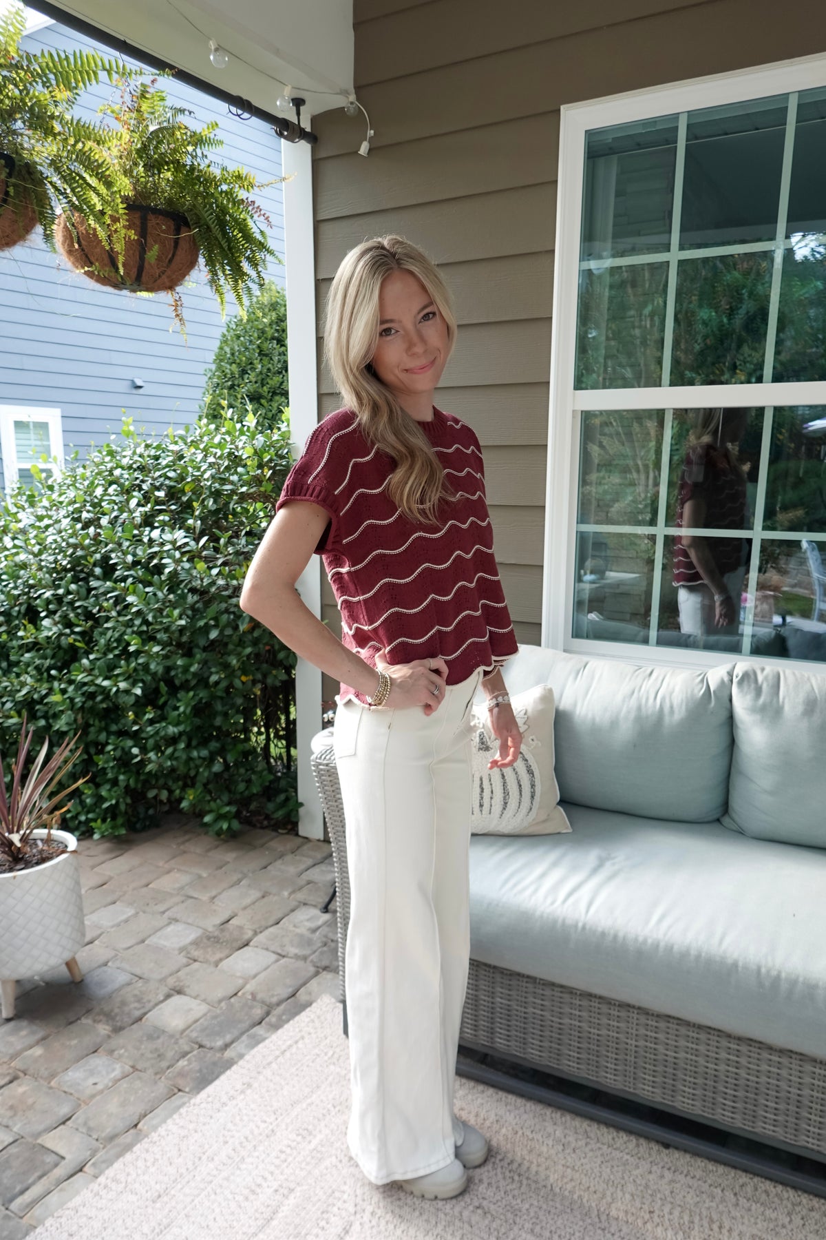 Katie Striped Sweater Top