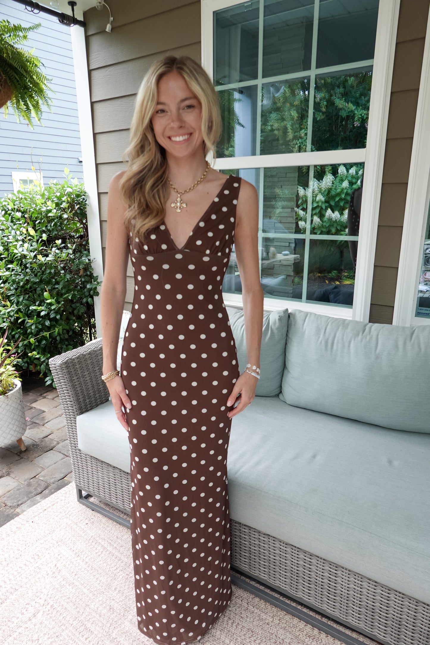 Grace Polka Dot Maxi Dress