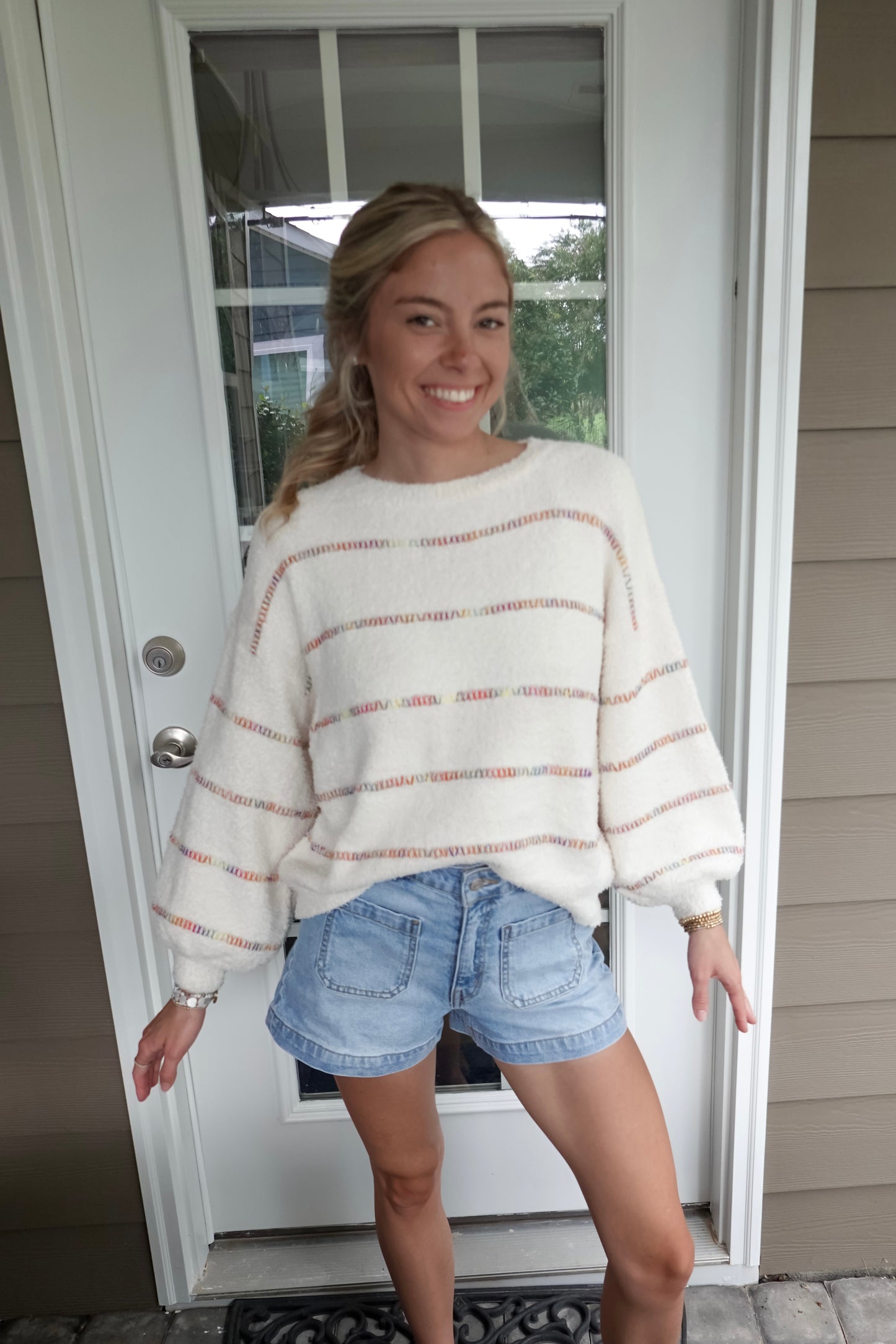 Joyful Fuzzy Sweater