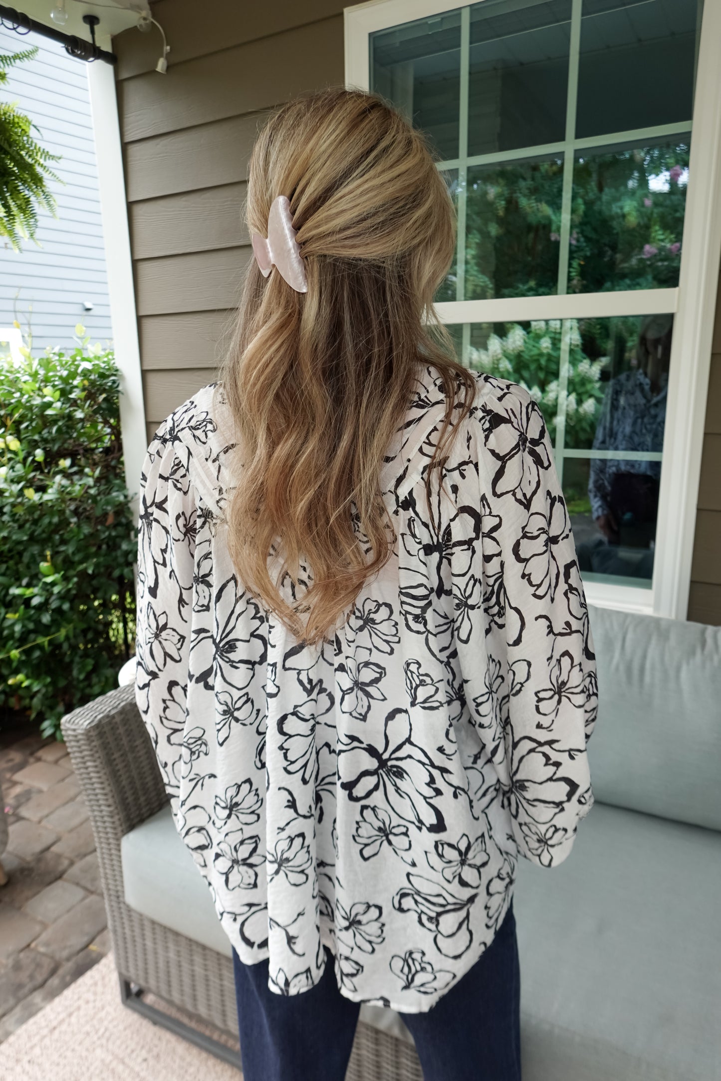 Fay Floral Long Sleeve Top