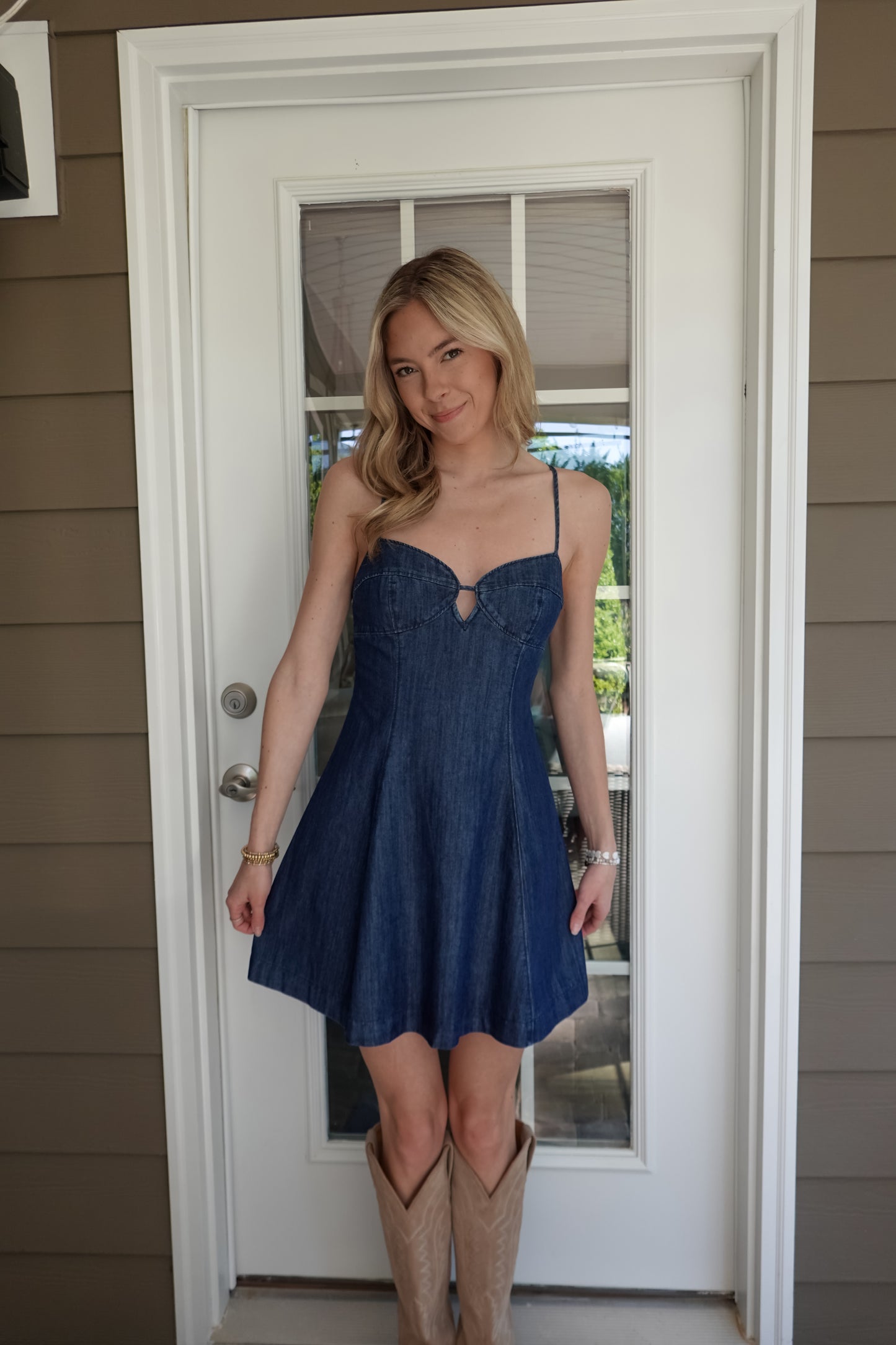 Emilia Denim Mini Dress