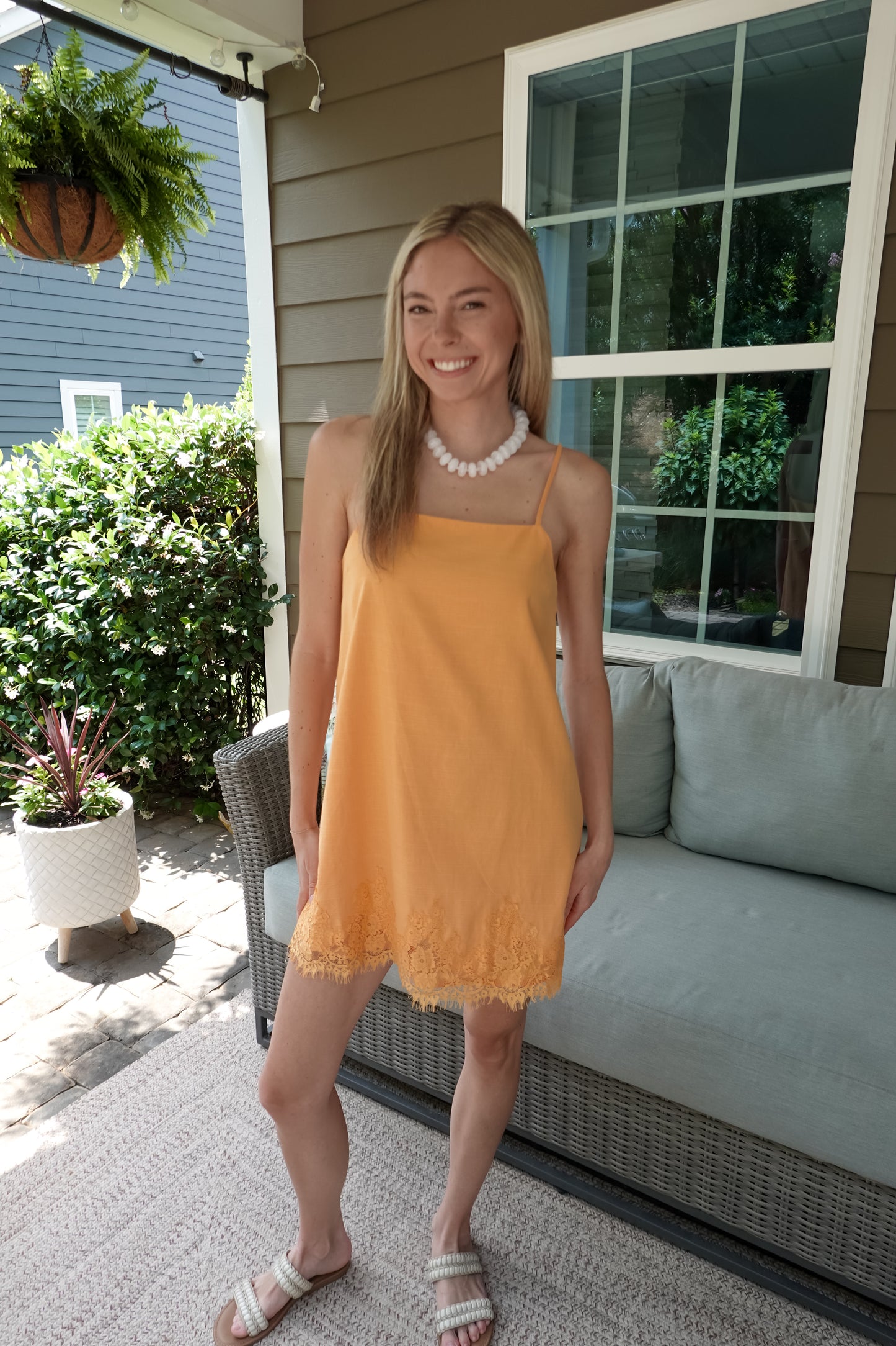 Lace Mini Shift Dress