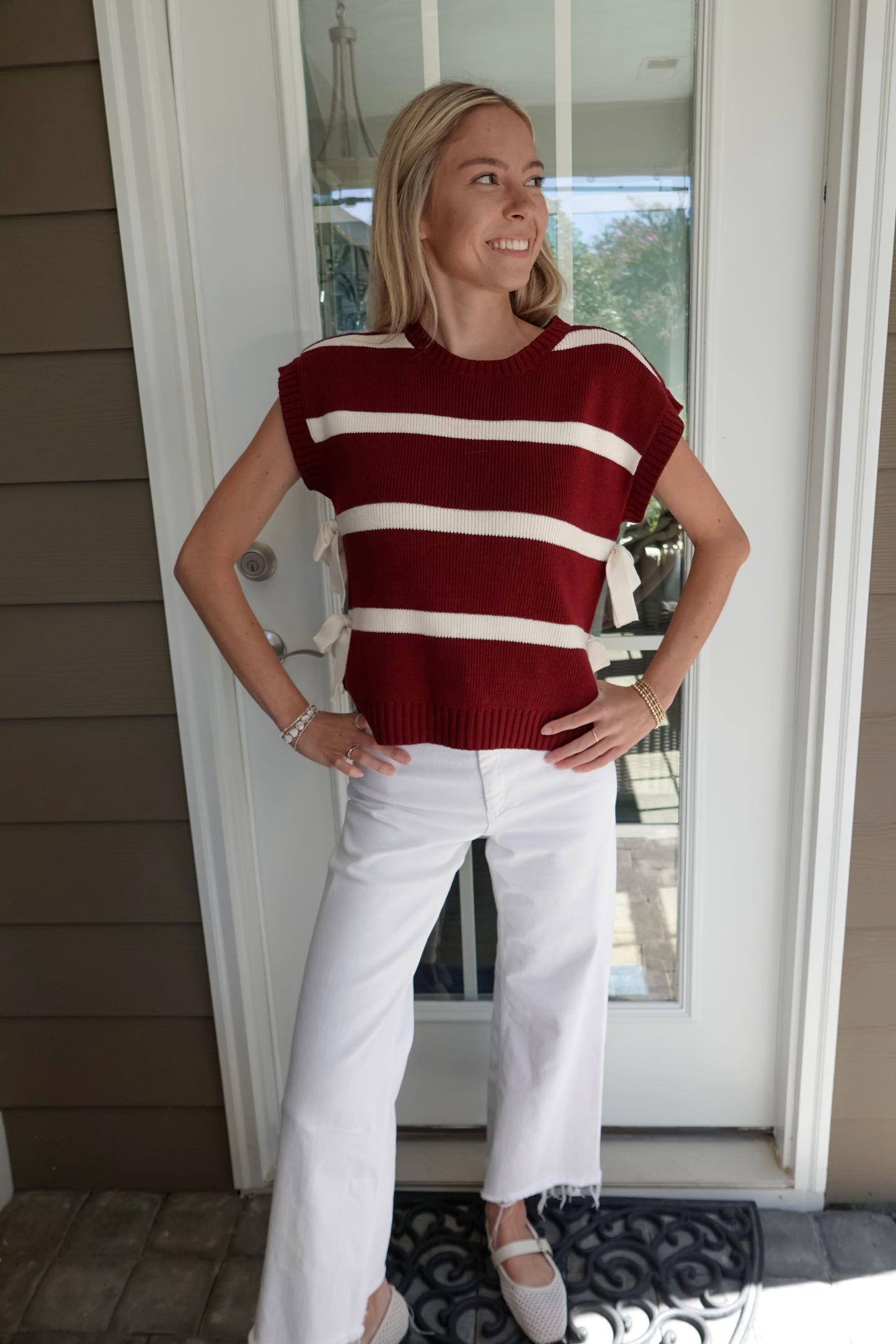 Katie Striped Sweater Top