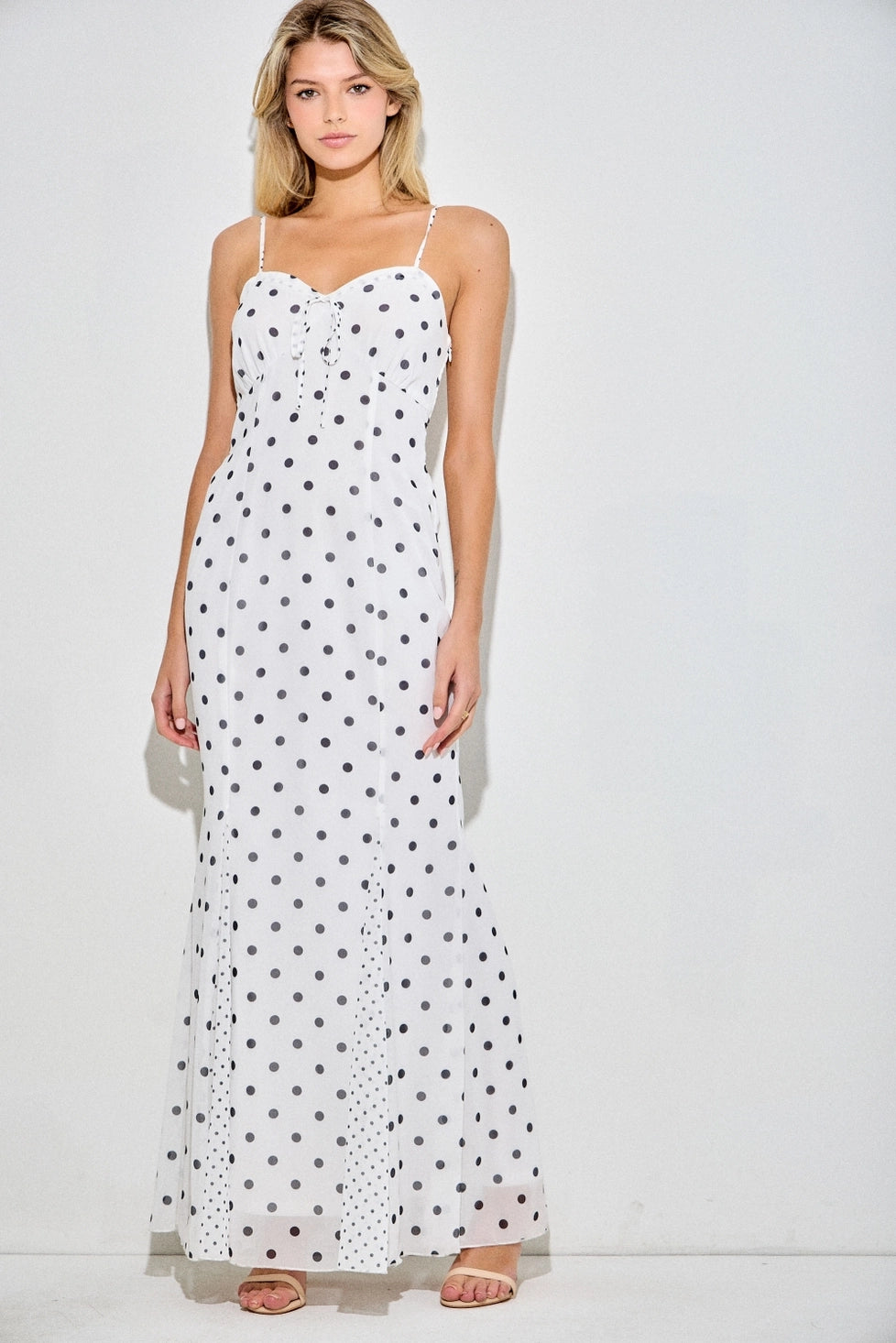 Poppy Polka Dot Maxi Dress