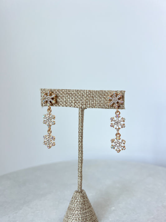 Snowflake Drop Earrings