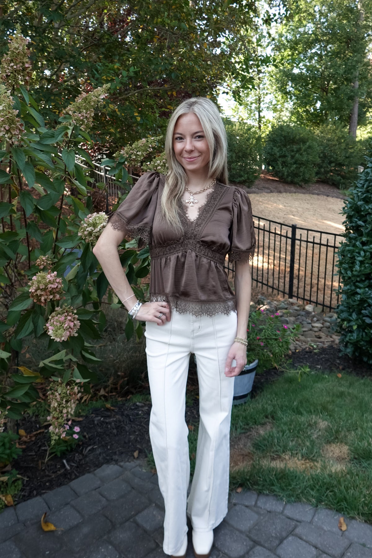 Natalie Brown Top