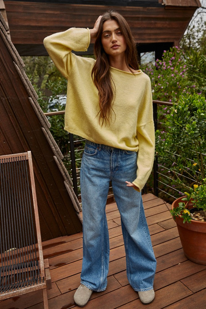 Kora Knit Sweater Yellow