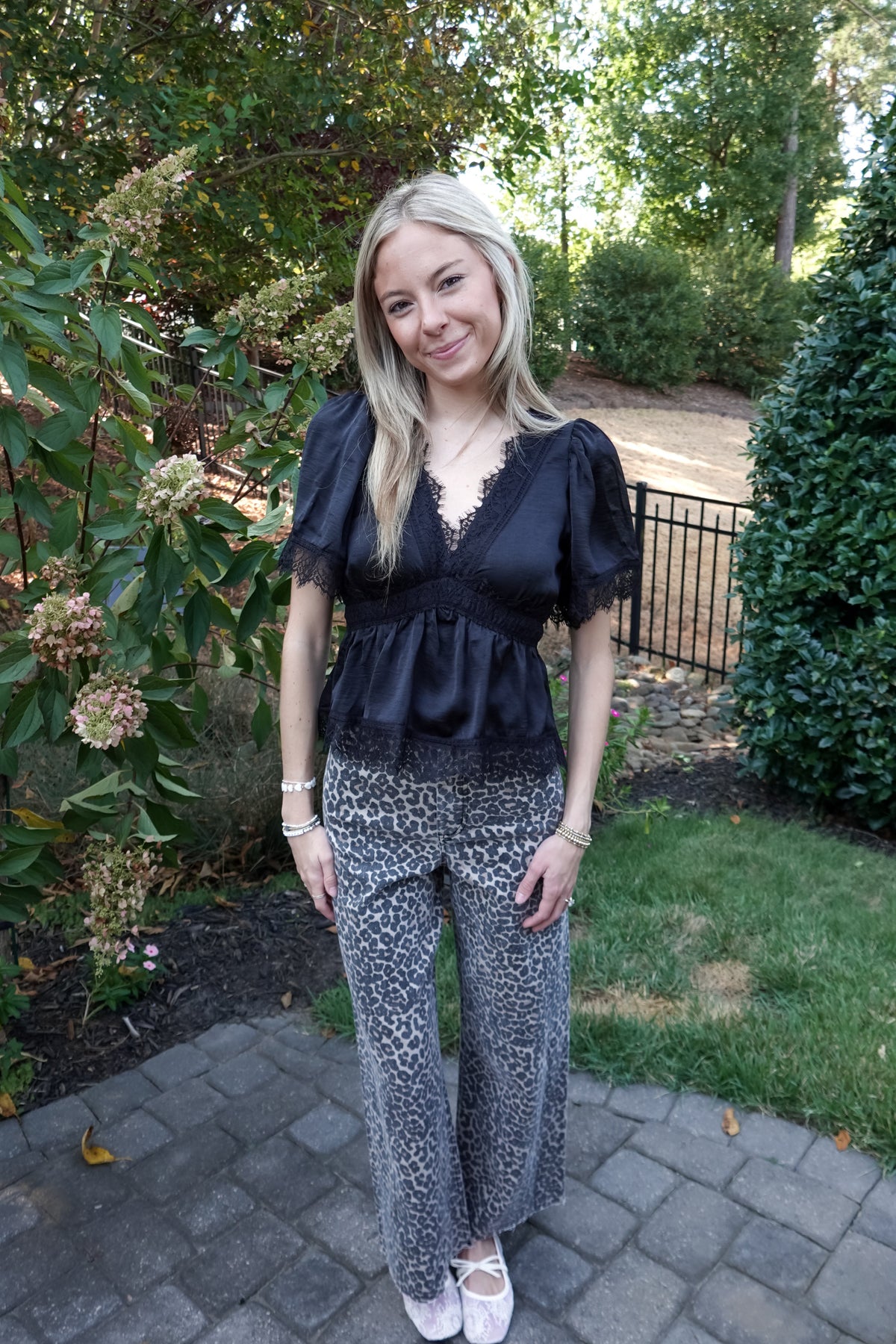 Natalie Black Top
