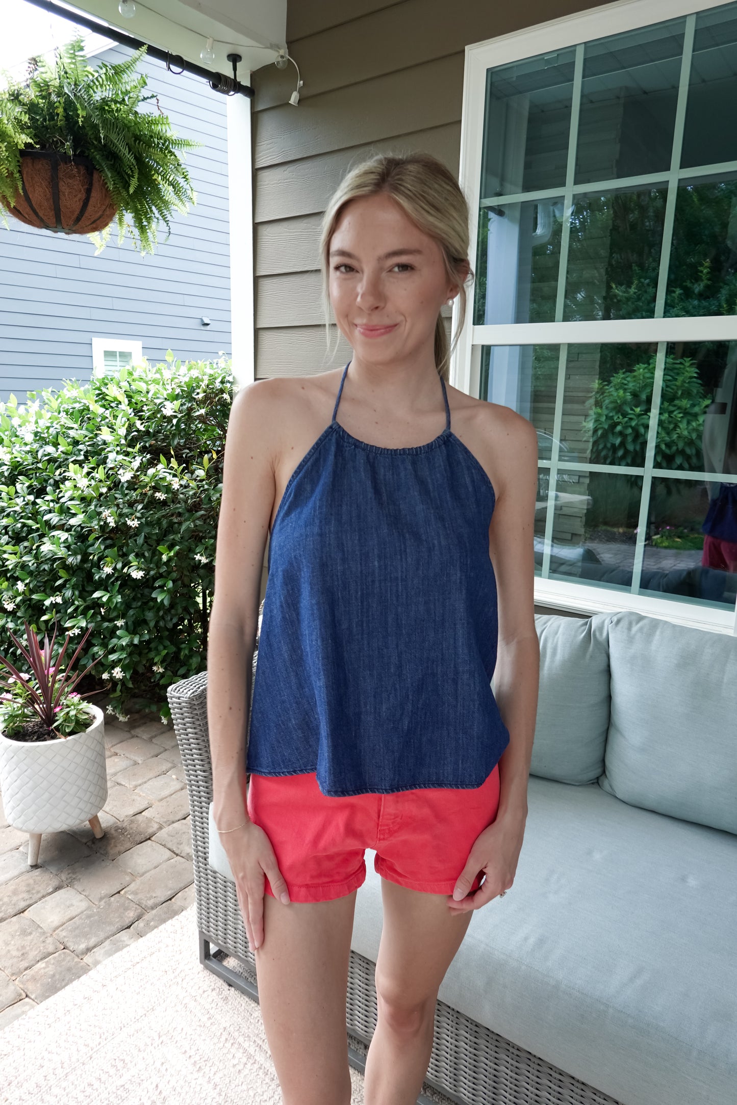 Denim Halter Top
