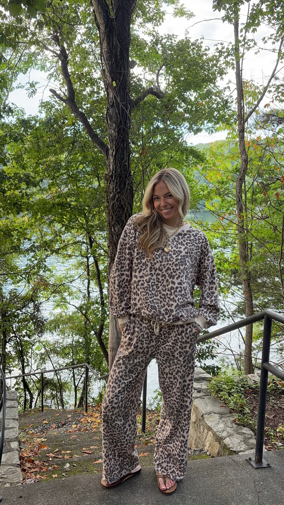 Leah Leopard Crewneck