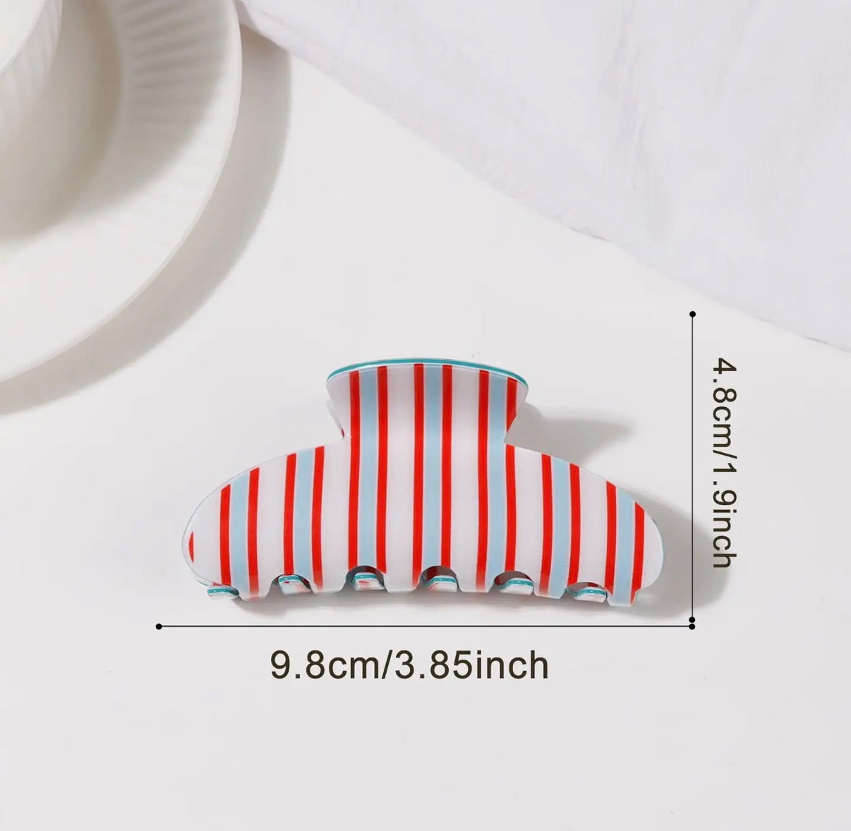 Vertical Stripe Claw Clips