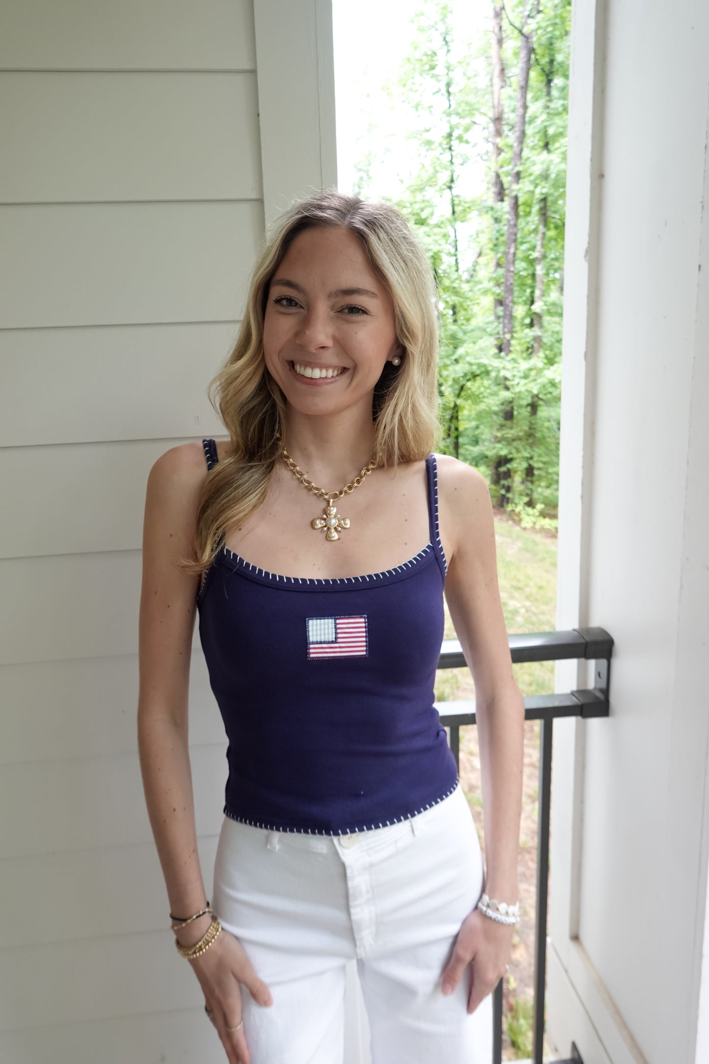 American Flag Tank Top