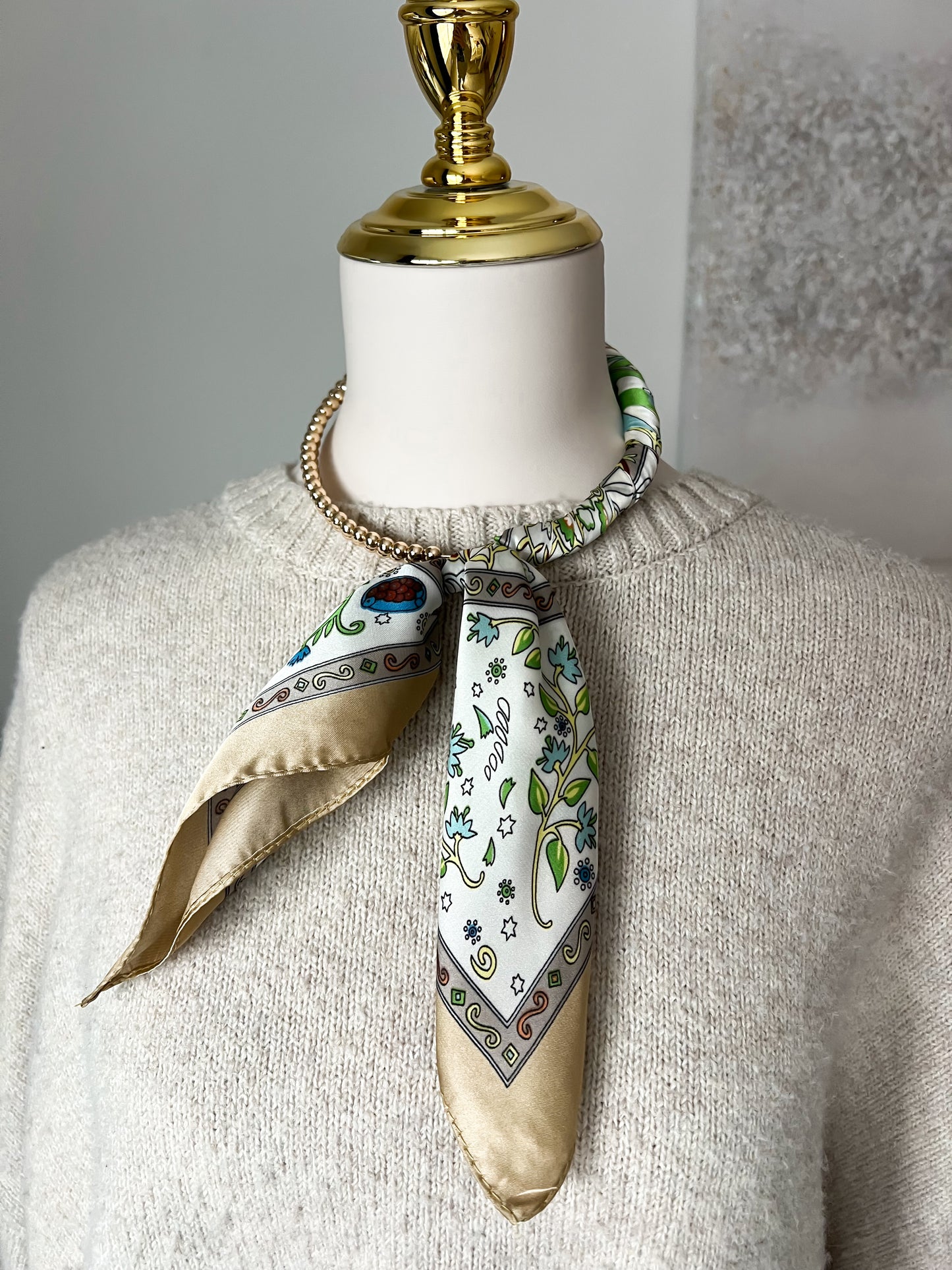 Silk Scarf Necklace