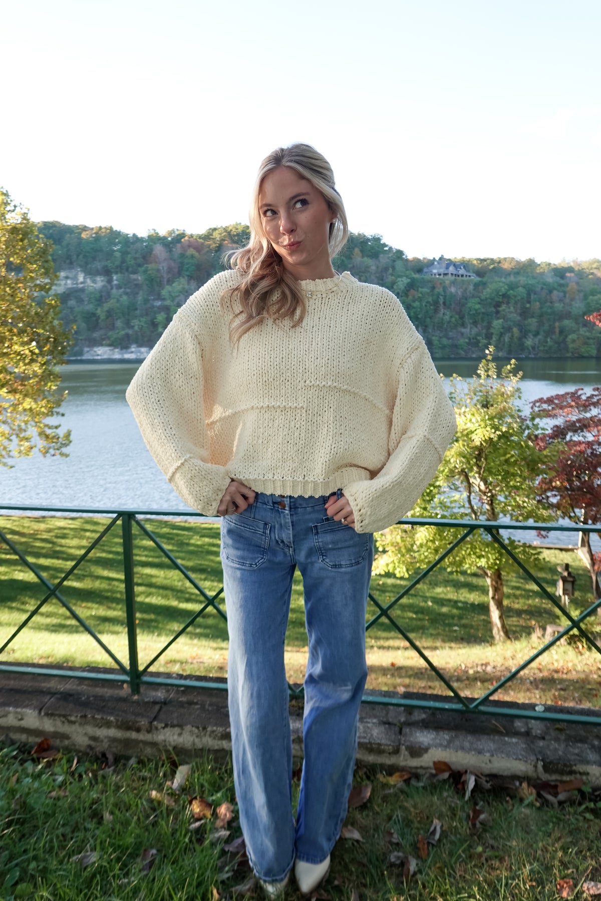 Cal Chunky Knit Yellow Sweater