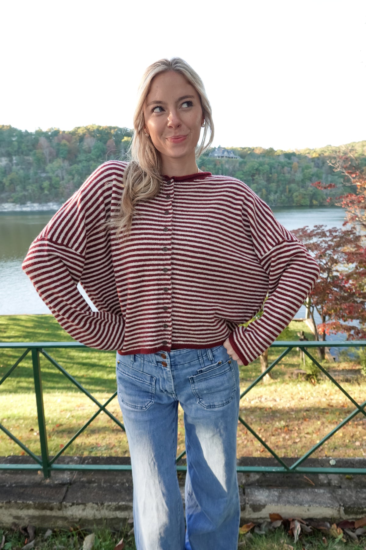 Demi Striped Cardigan