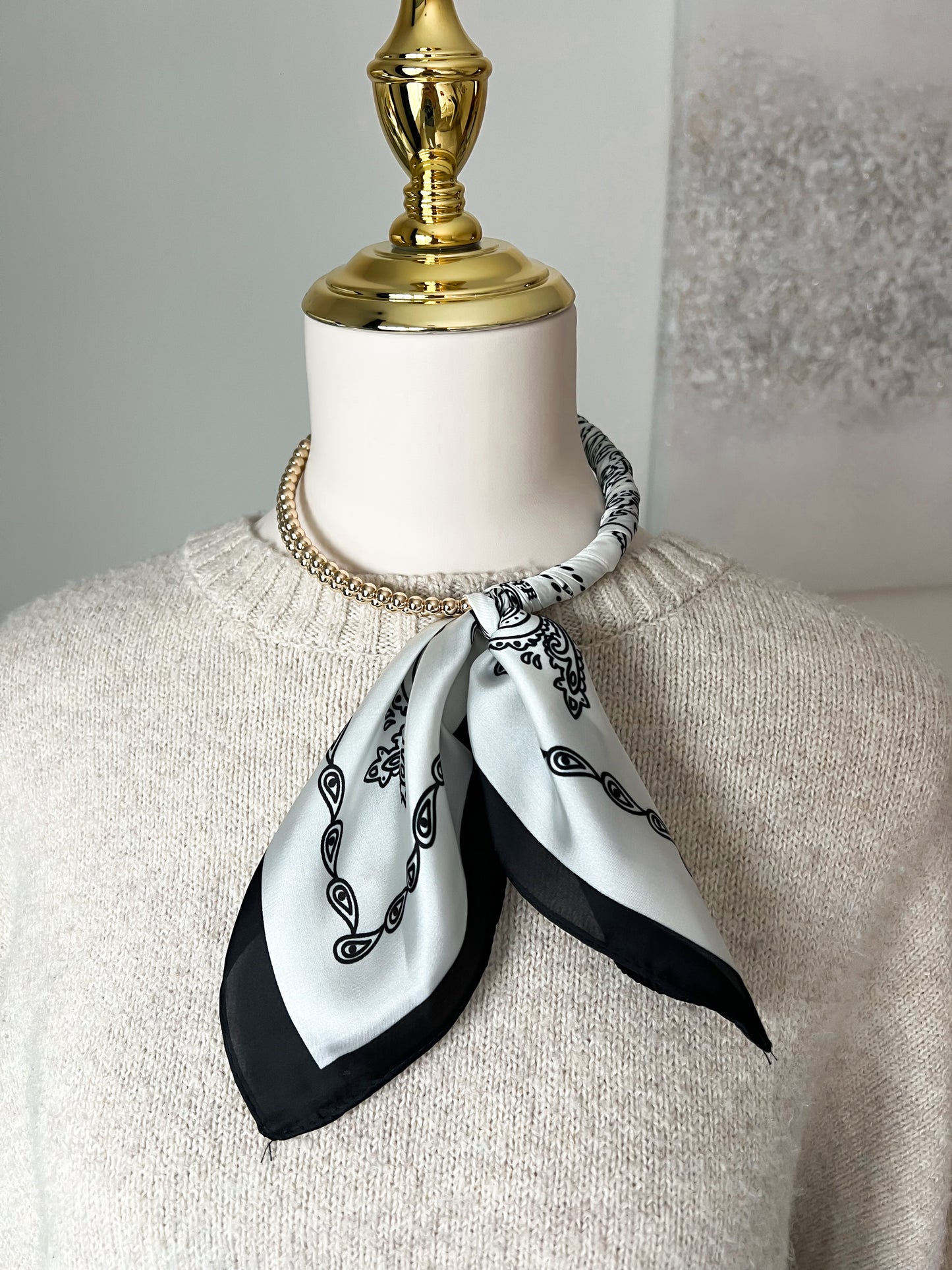 Silk Scarf Necklace