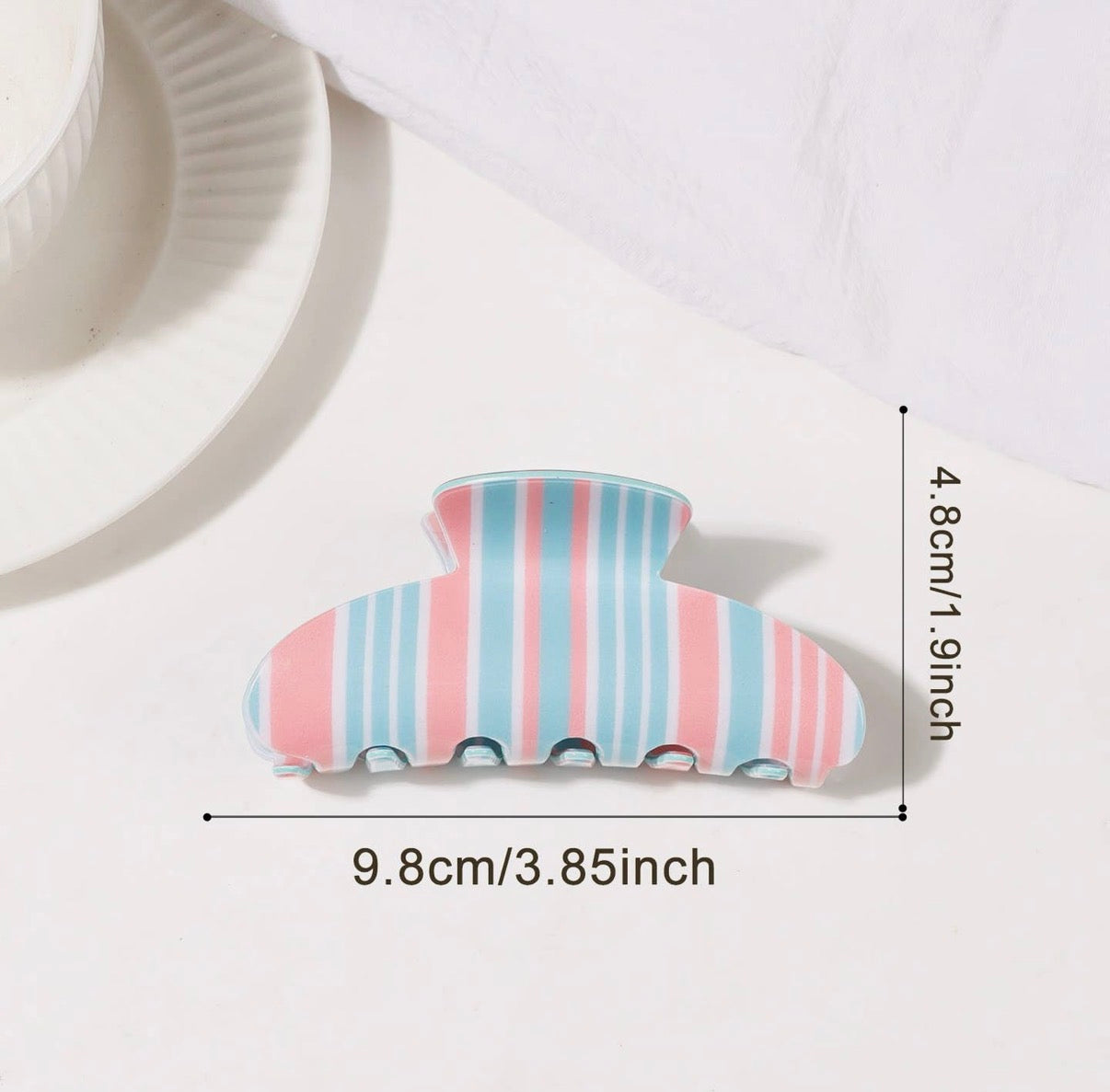 Vertical Stripe Claw Clips