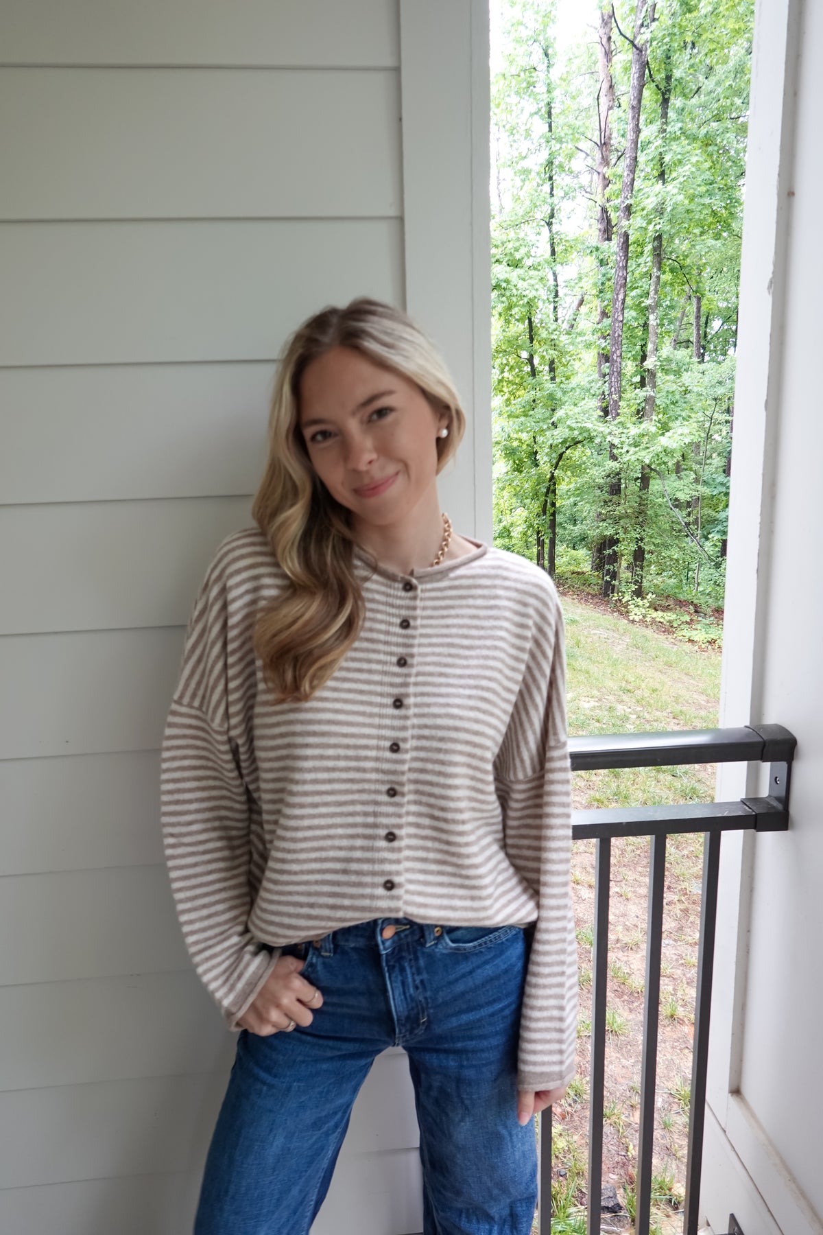 Demi Striped Cardigan