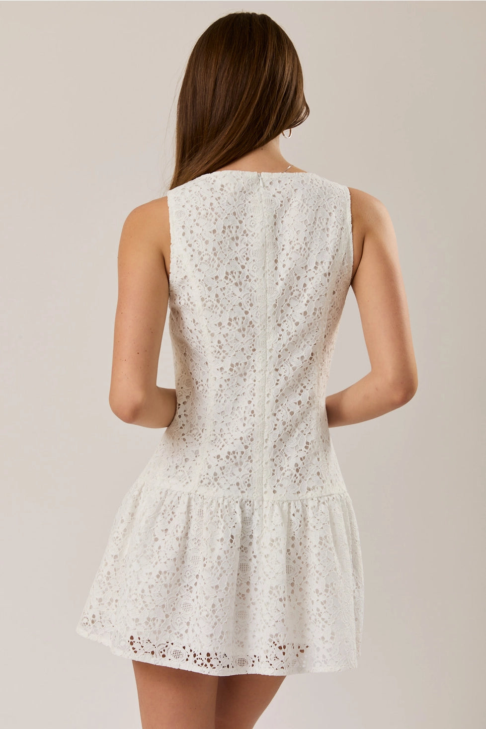 Baylee Boat Neck Lace Dress