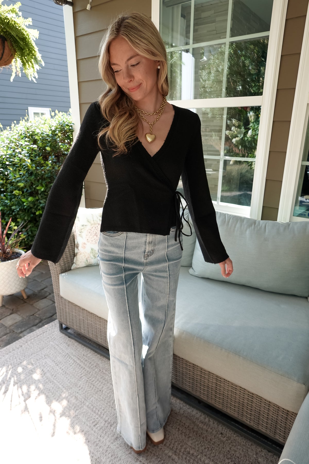 Quinn Wide Leg Denim Pant