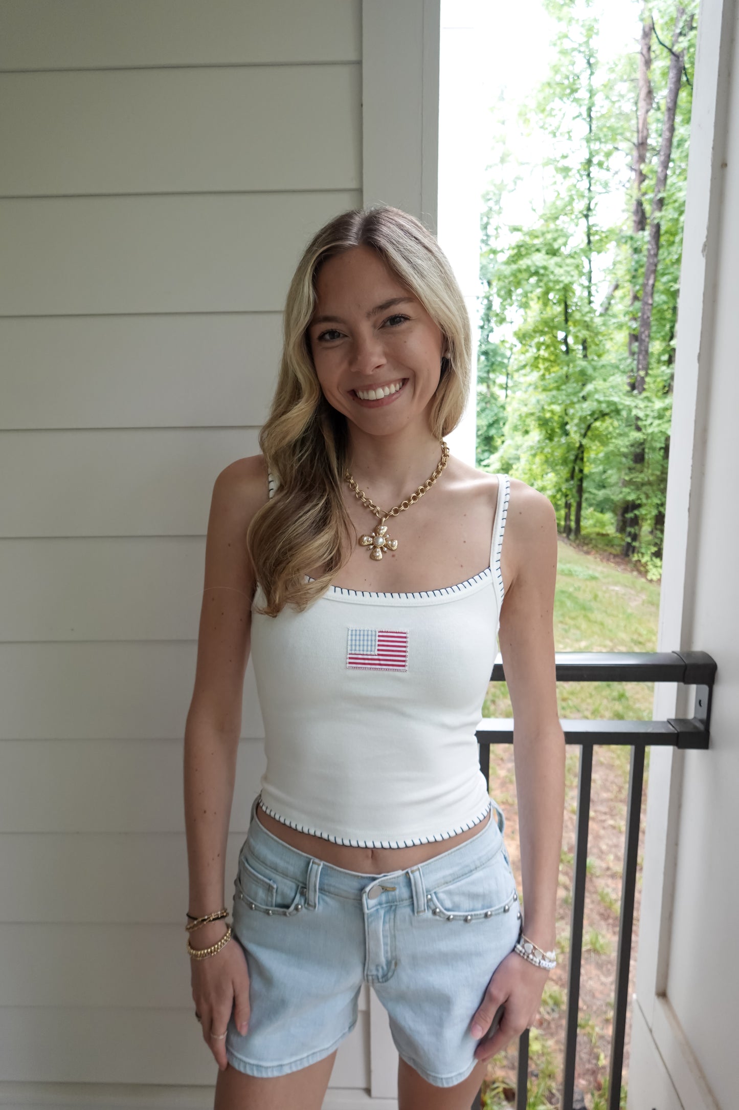American Flag Tank Top