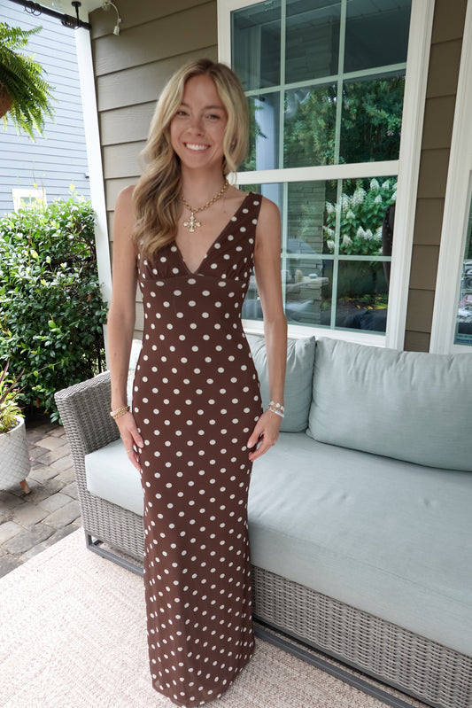 Grace Polka Dot Maxi Dress