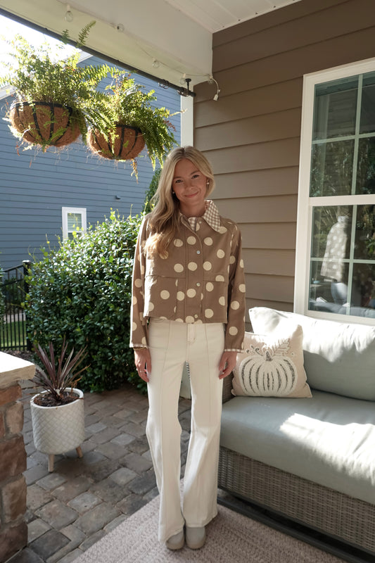 Gigi Polka Dot Gingham Jacket