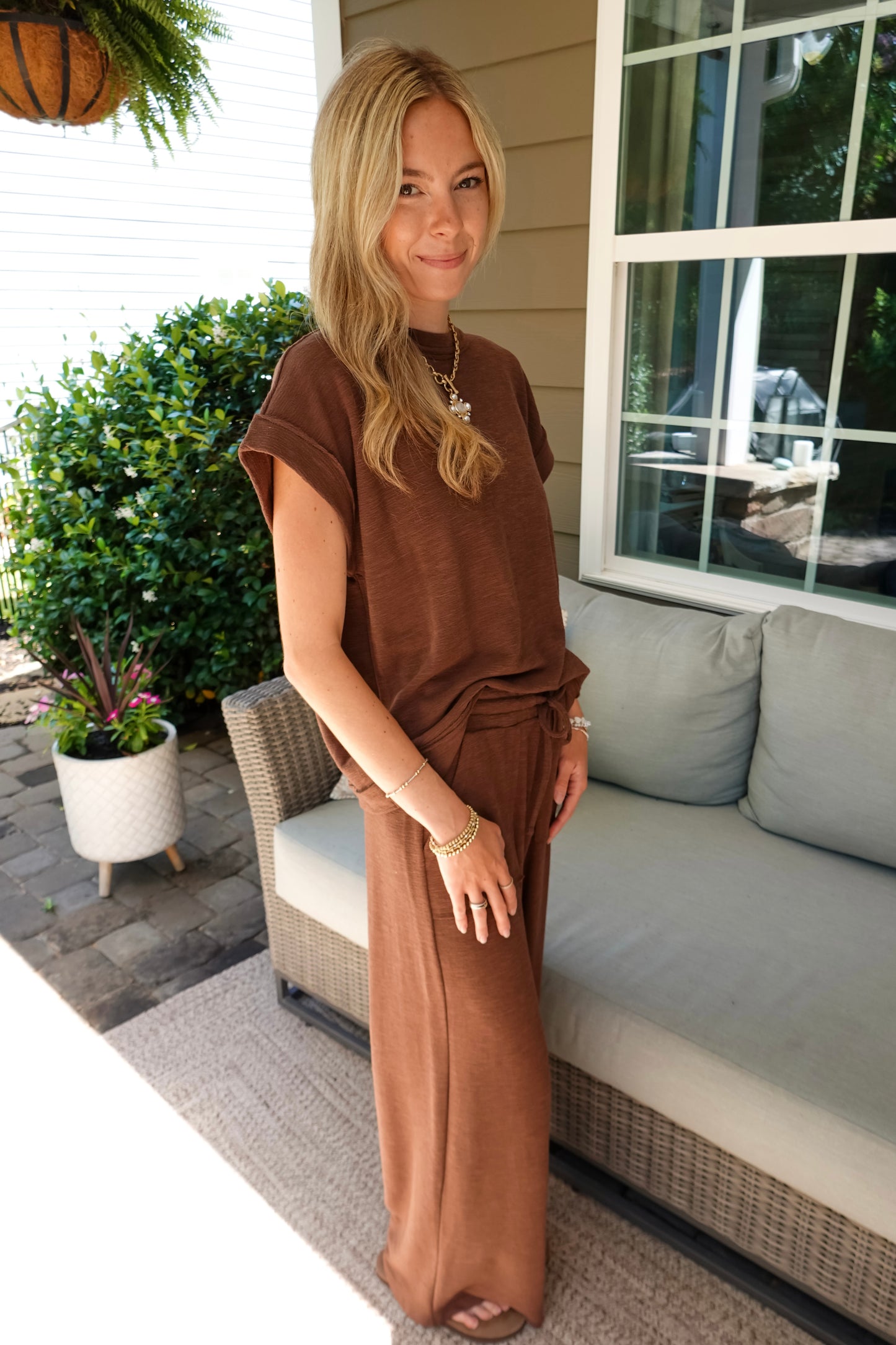 Blair Brown Matching Pant Set