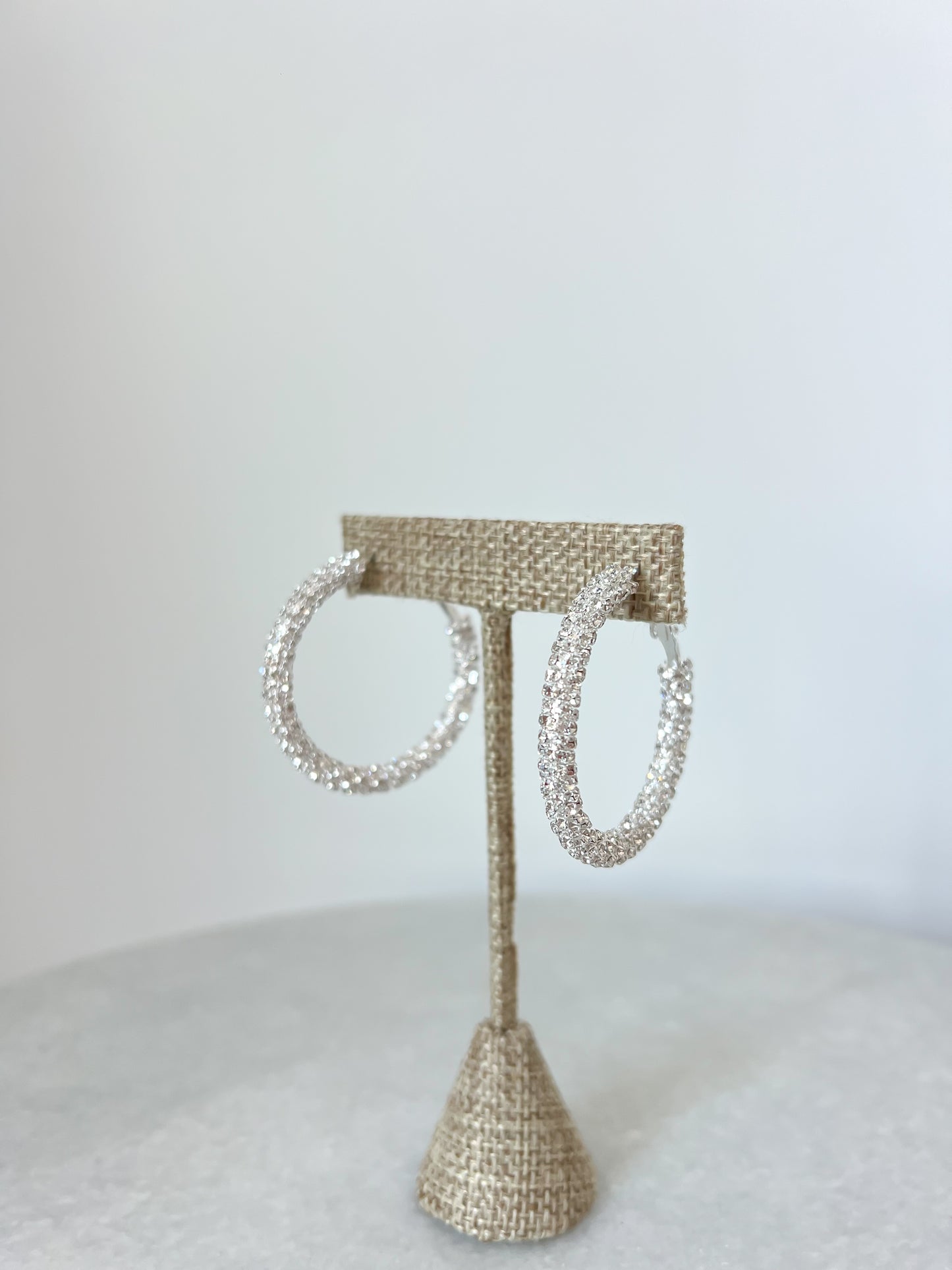 Sparkly Hoop Earrings