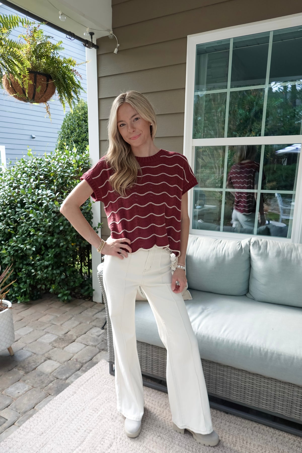 Katie Striped Sweater Top