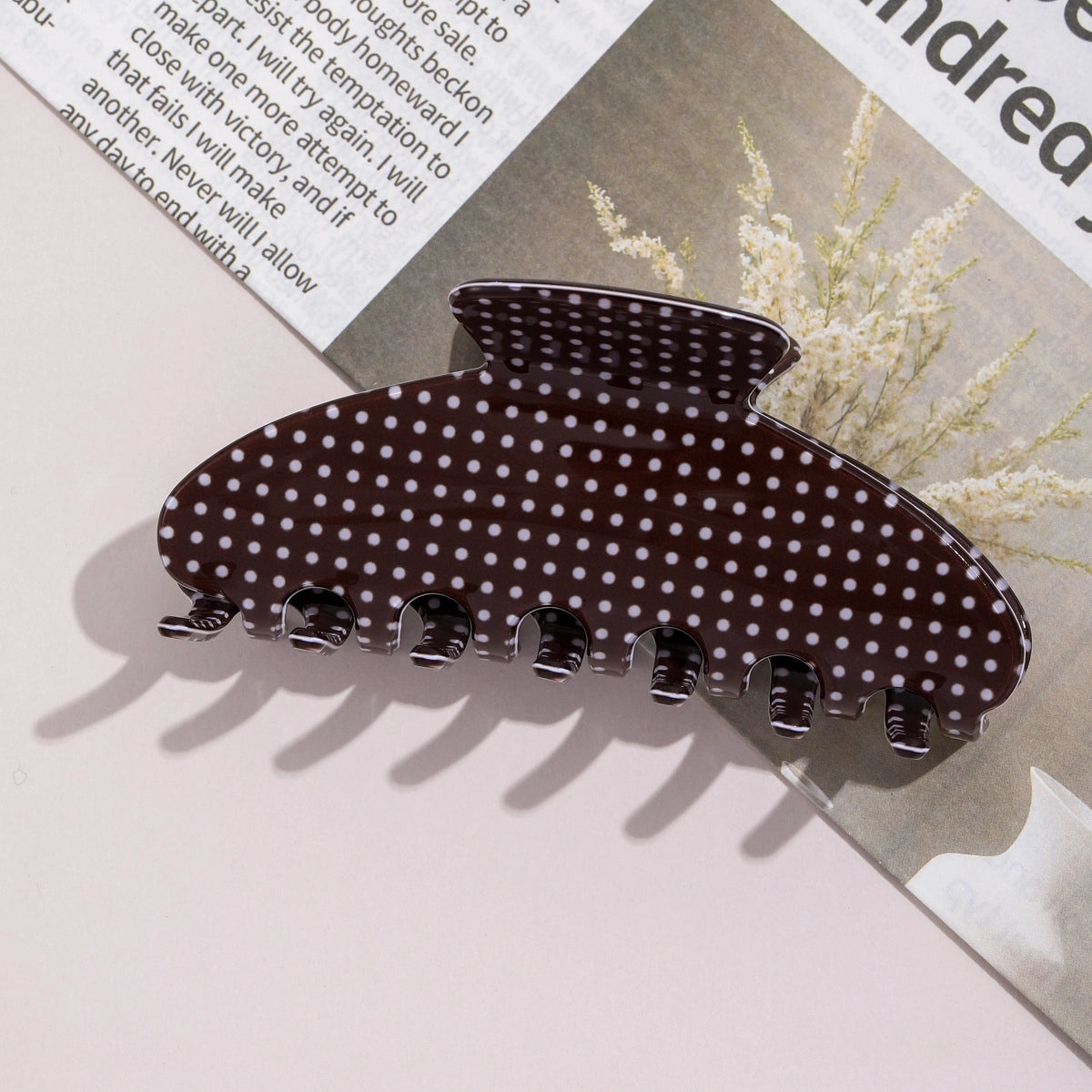 Polka Dot Claw Clips