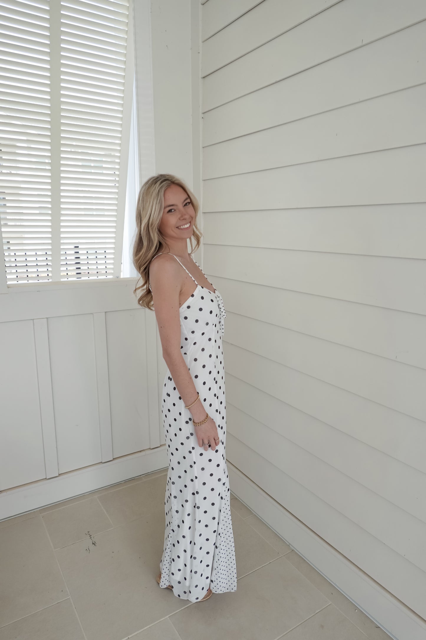Poppy Polka Dot Maxi Dress
