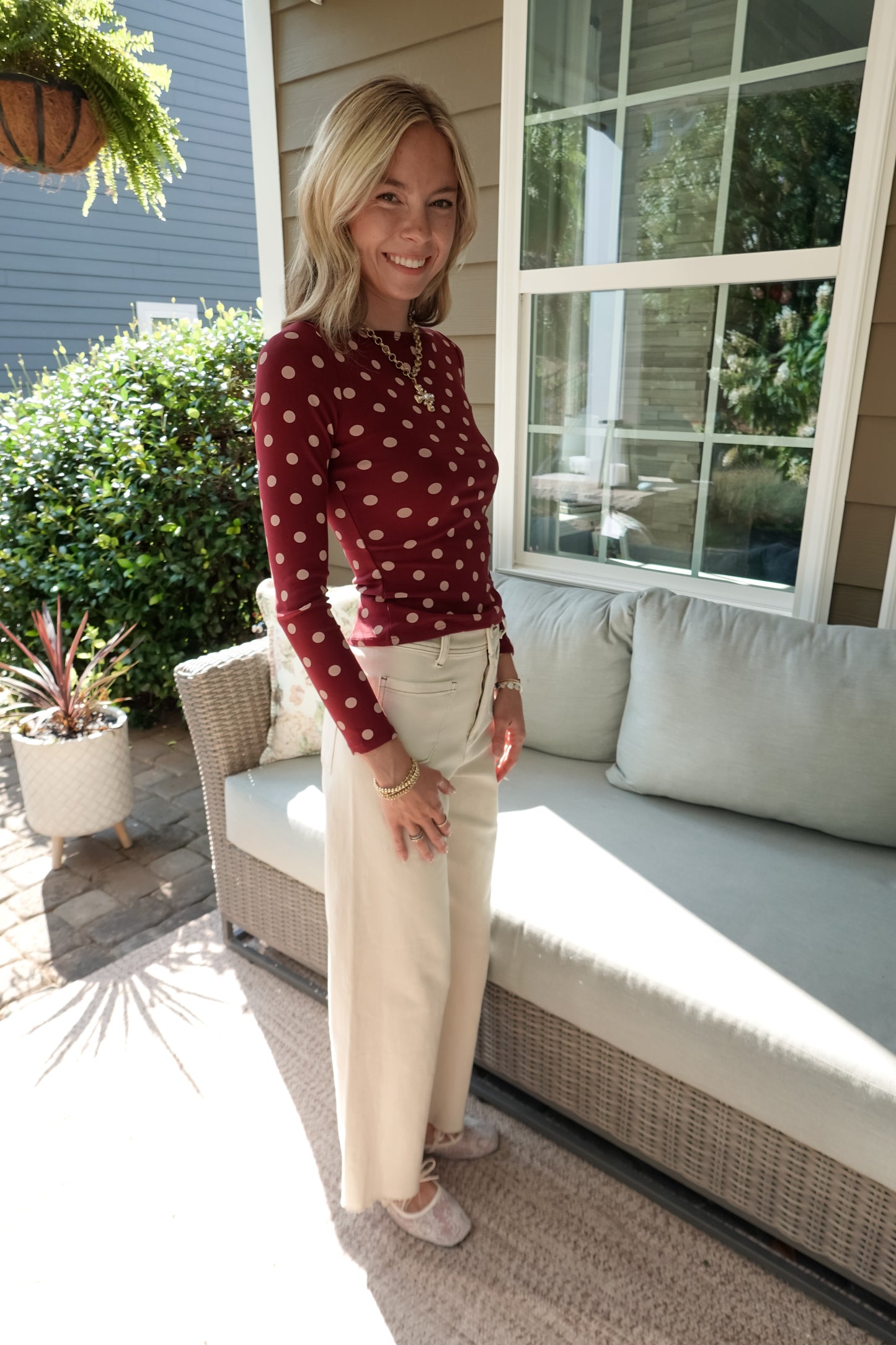 Posie Polka Dot Long Sleeve