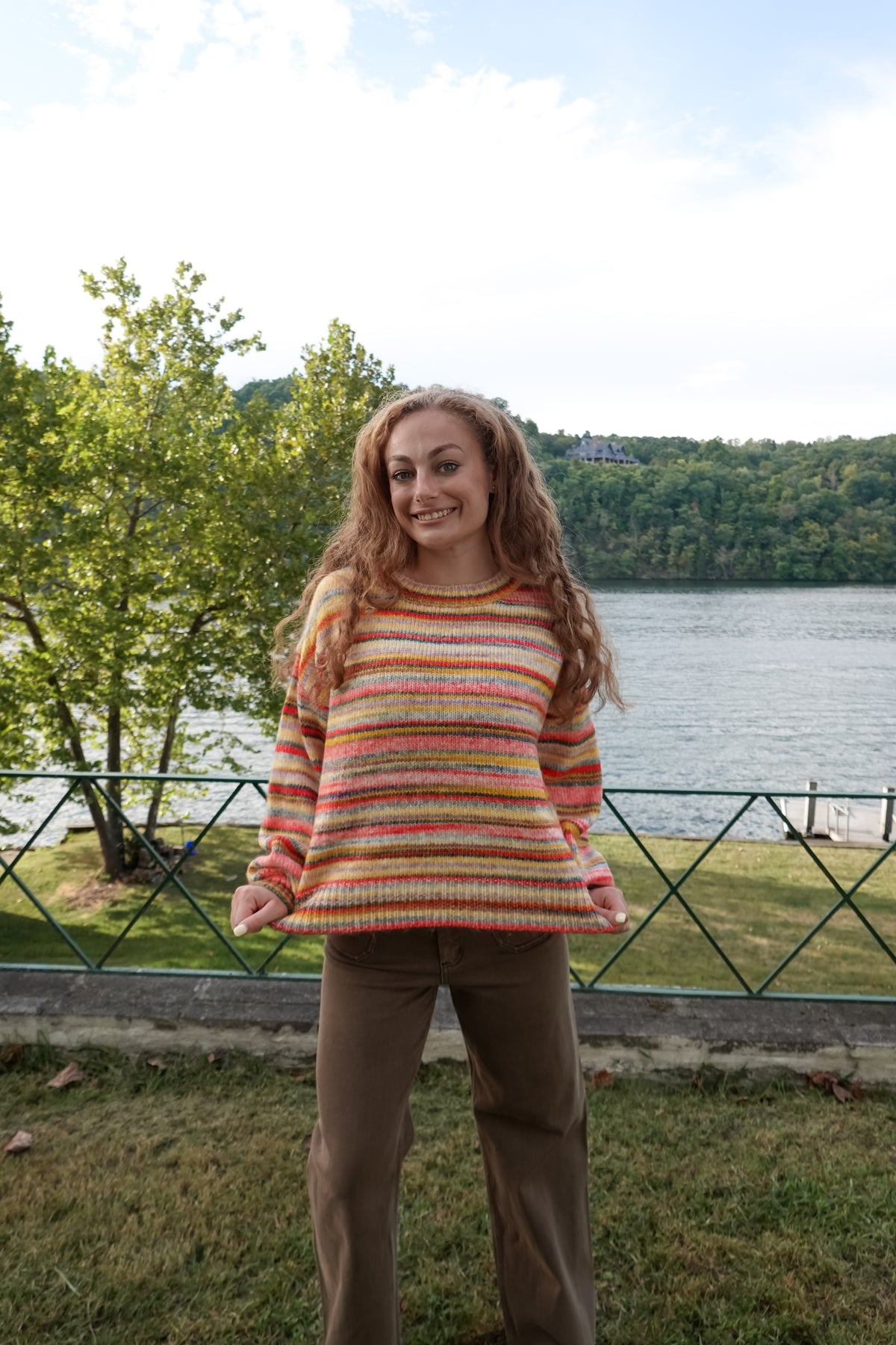 Sunrise Cotton Candy Stripe Sweater