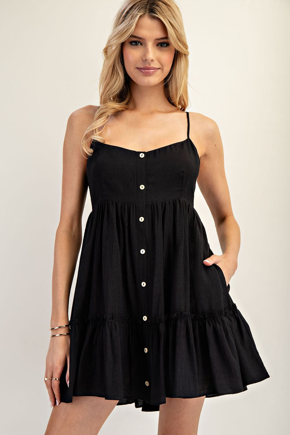 Black Mini Skort Dress