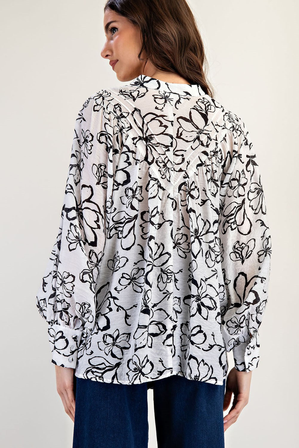 Fay Floral Long Sleeve Top