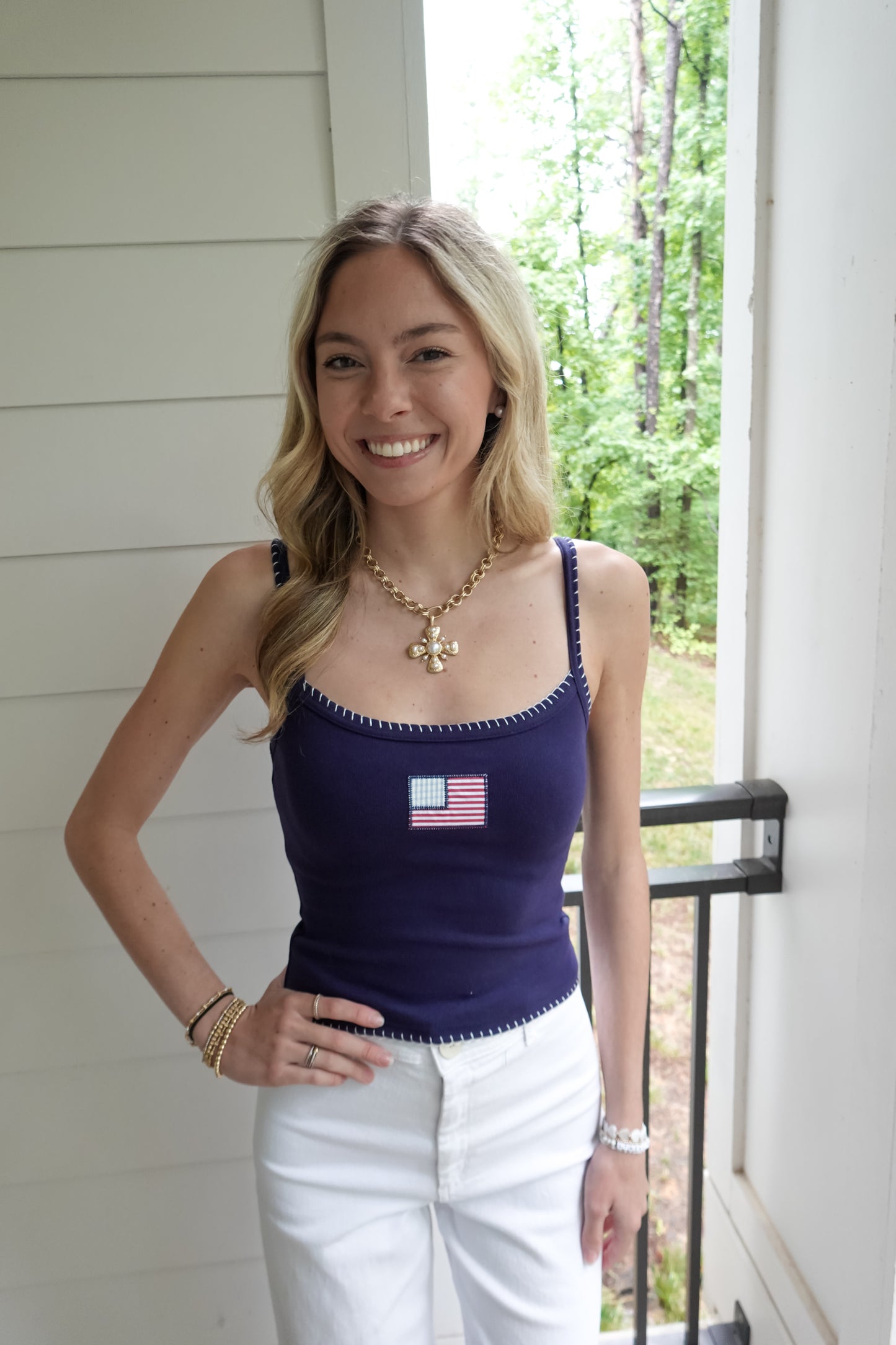 American Flag Tank Top